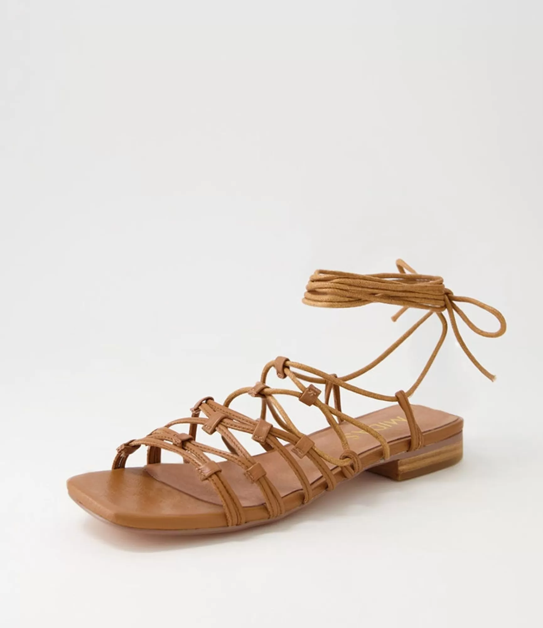 Clearance Midas Shoes Kylar Dark Tan Leather Sandals