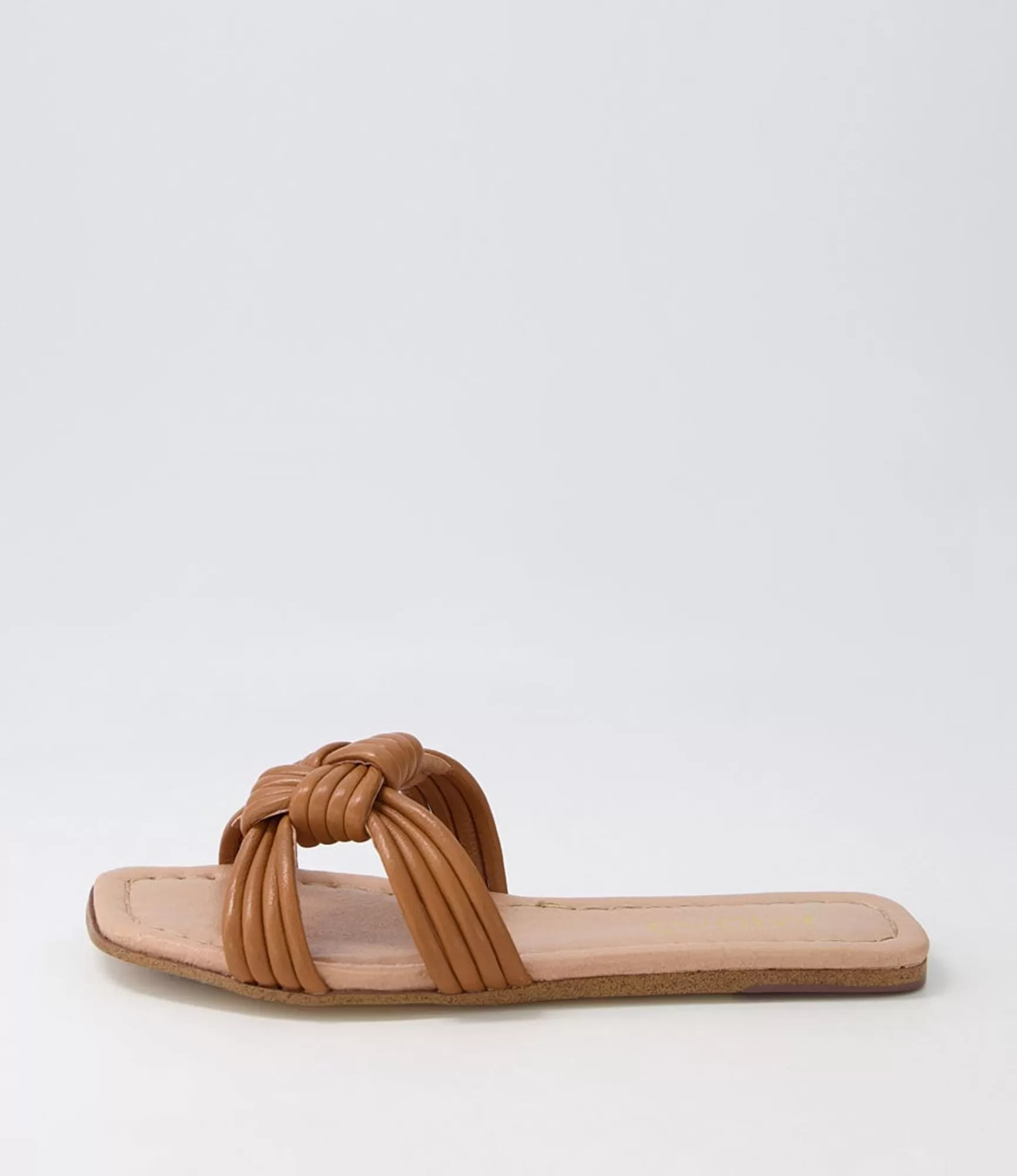 Online Midas Shoes Lacidy Dark Tan Leather Slides