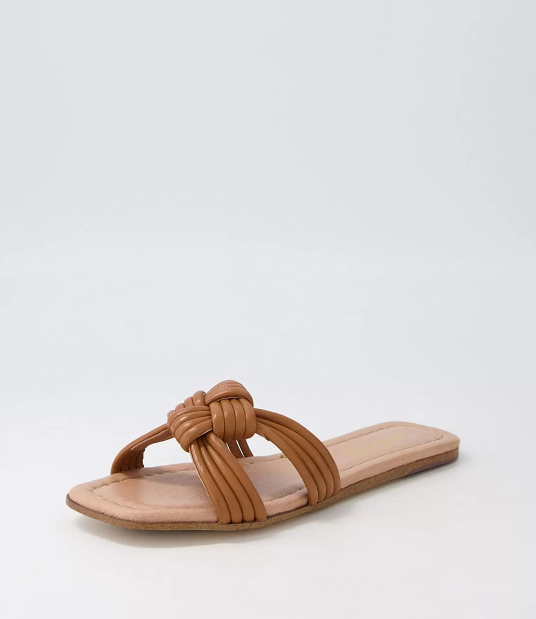 Online Midas Shoes Lacidy Dark Tan Leather Slides
