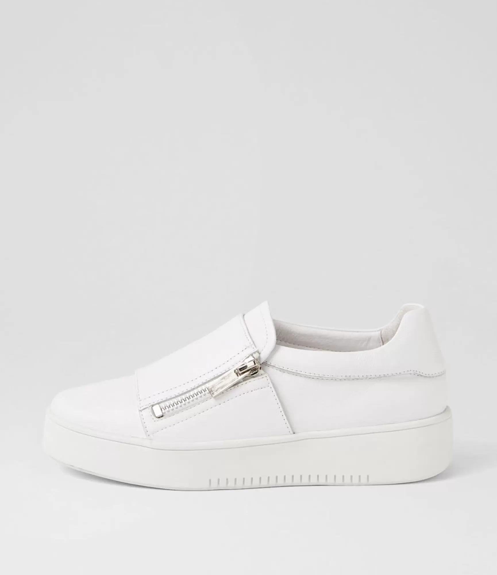 New Midas Shoes Lagoon White Leather Sneakers
