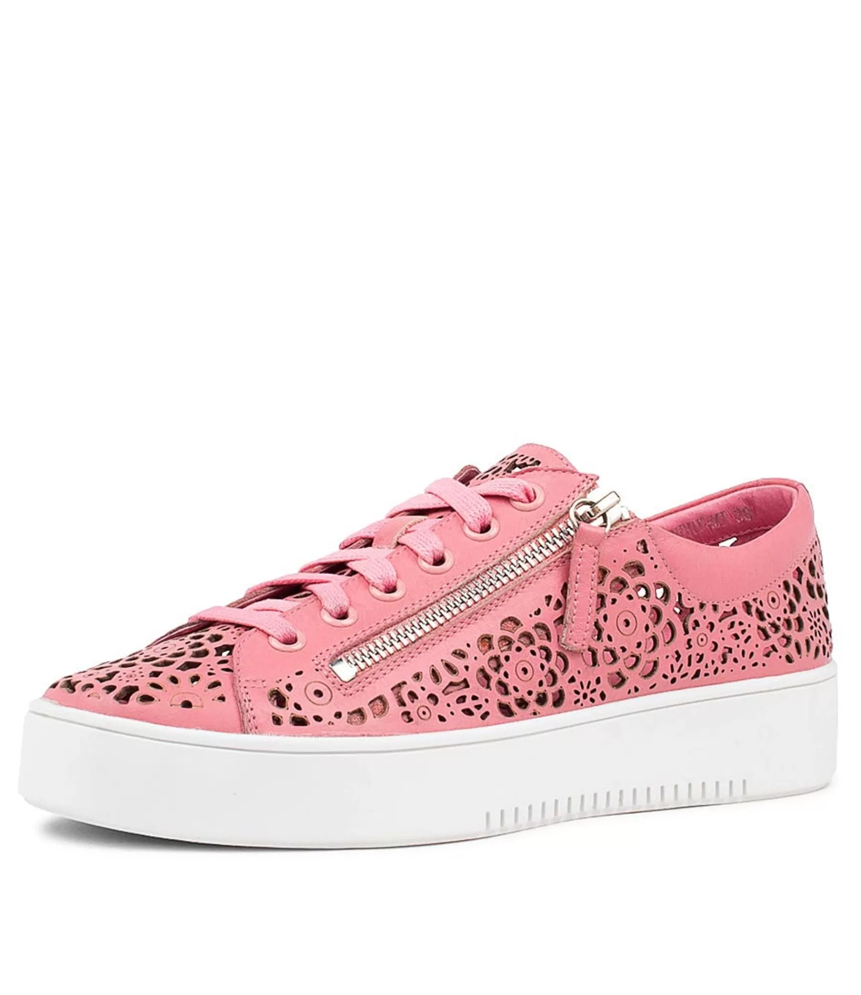 Fashion Midas Shoes Landry Pretty Pink Leather Sneakers Ws