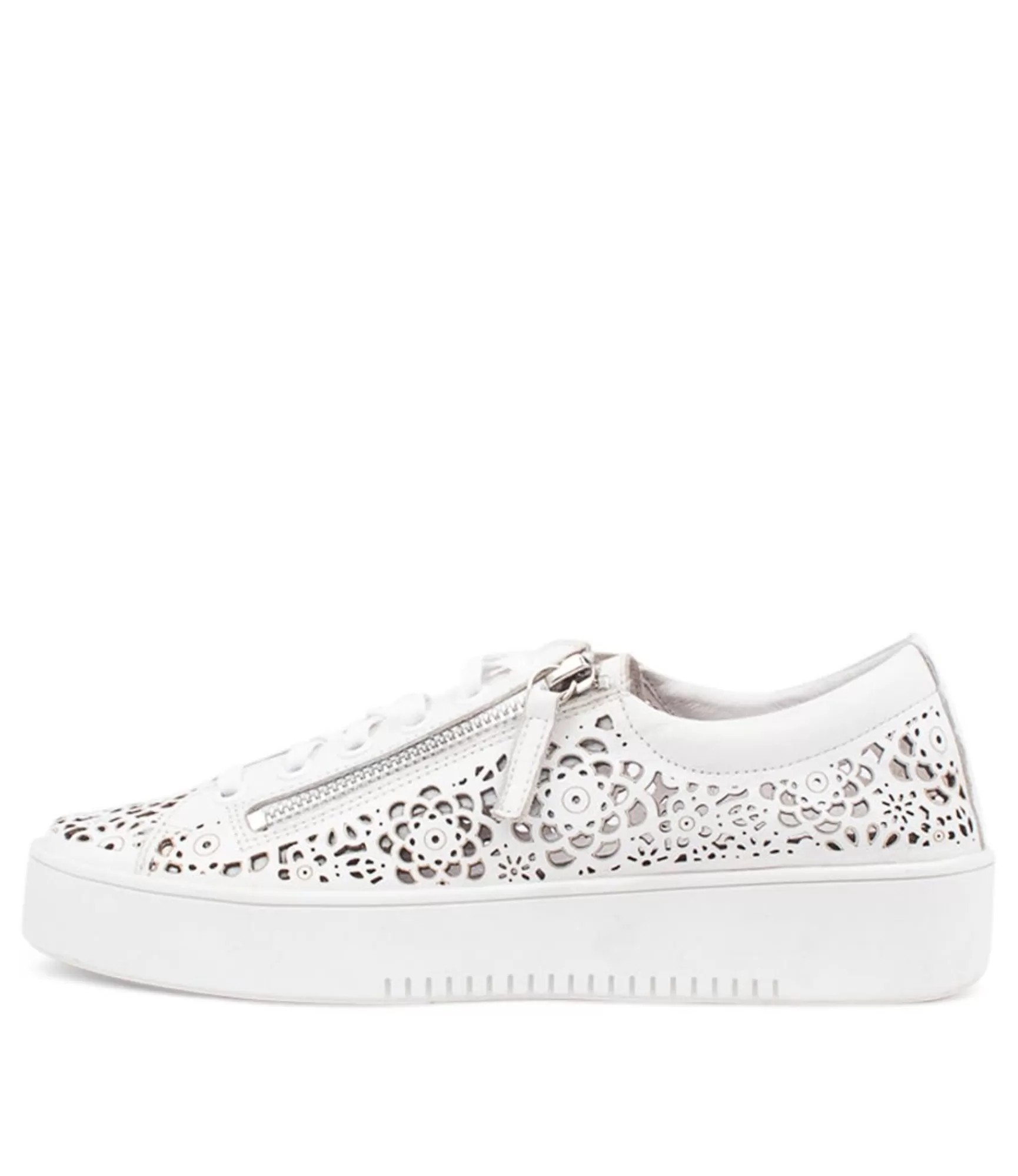 New Midas Shoes Landry White Leather Sneakers Ws