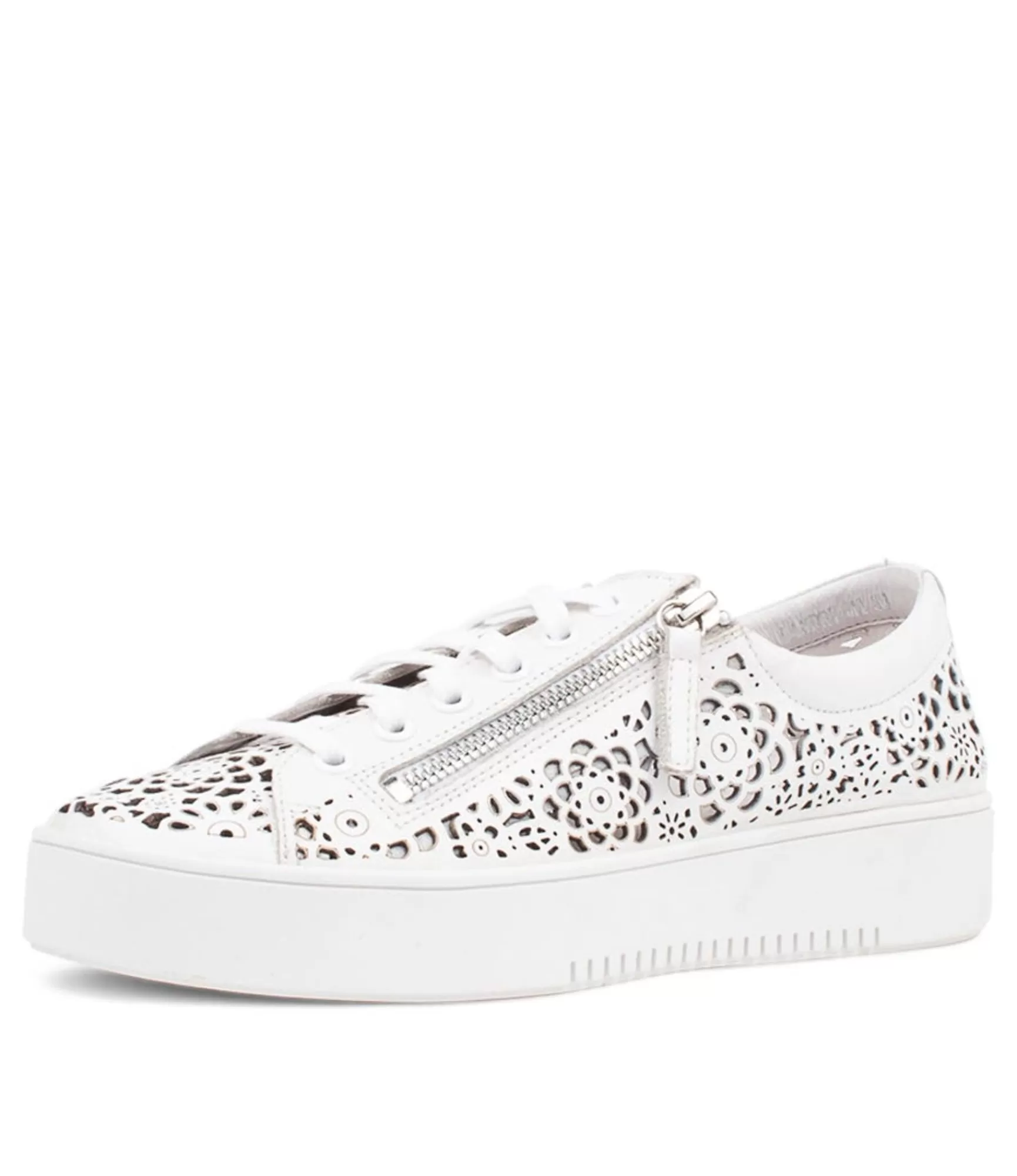 New Midas Shoes Landry White Leather Sneakers Ws