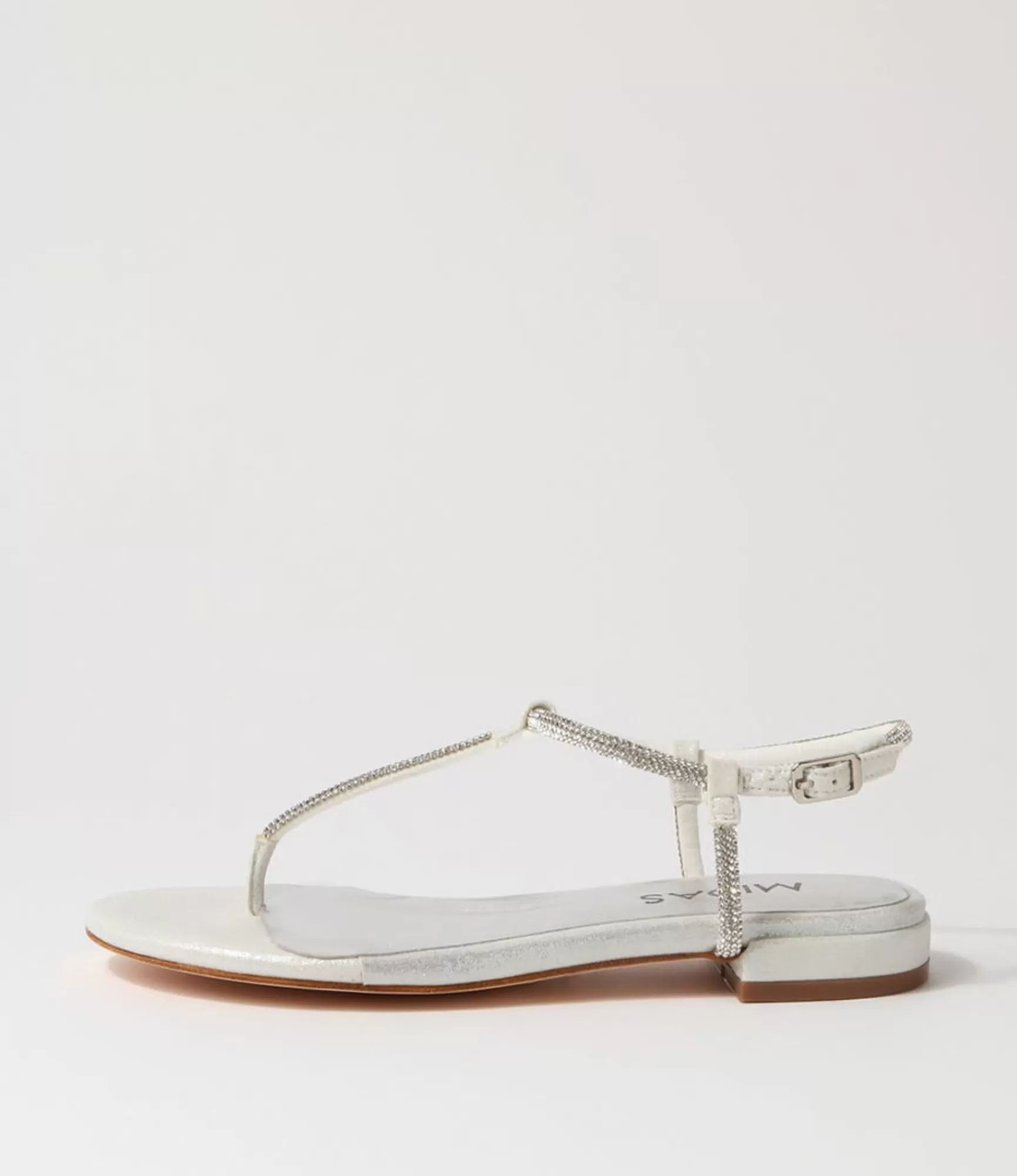 Cheap Midas Shoes Lantana Silver Fabric Sandals