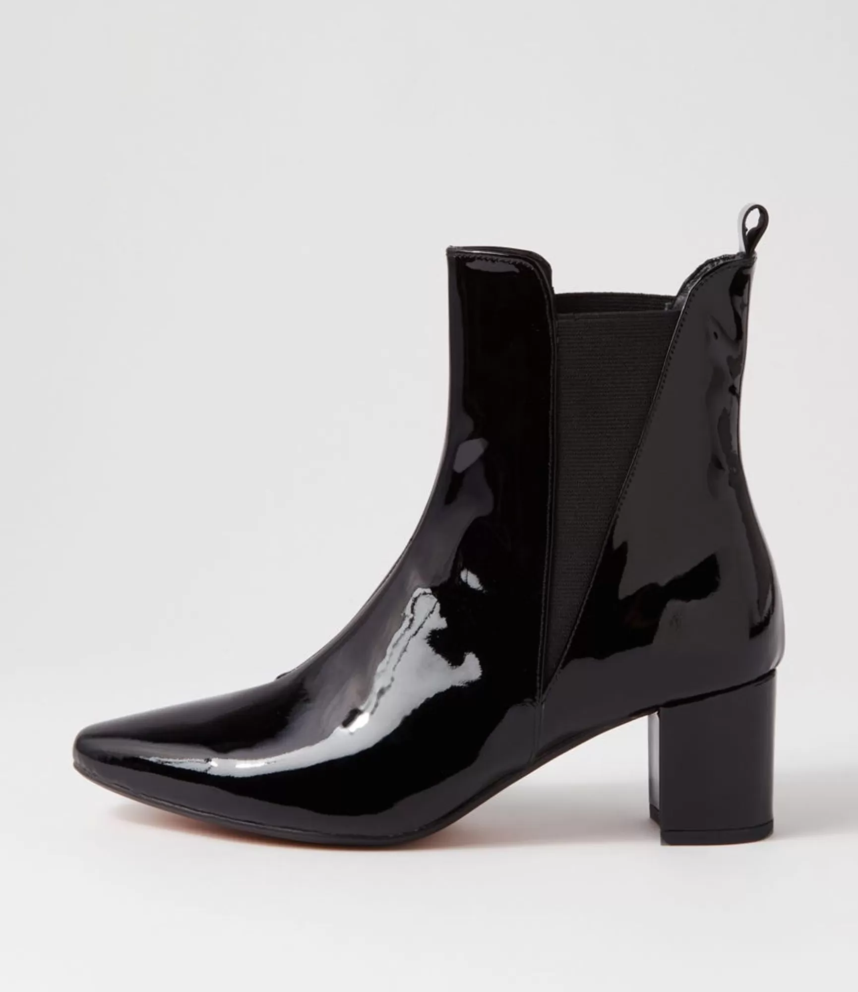 Shop Midas Shoes Larlet Black Patent Leather Chelsea Boots