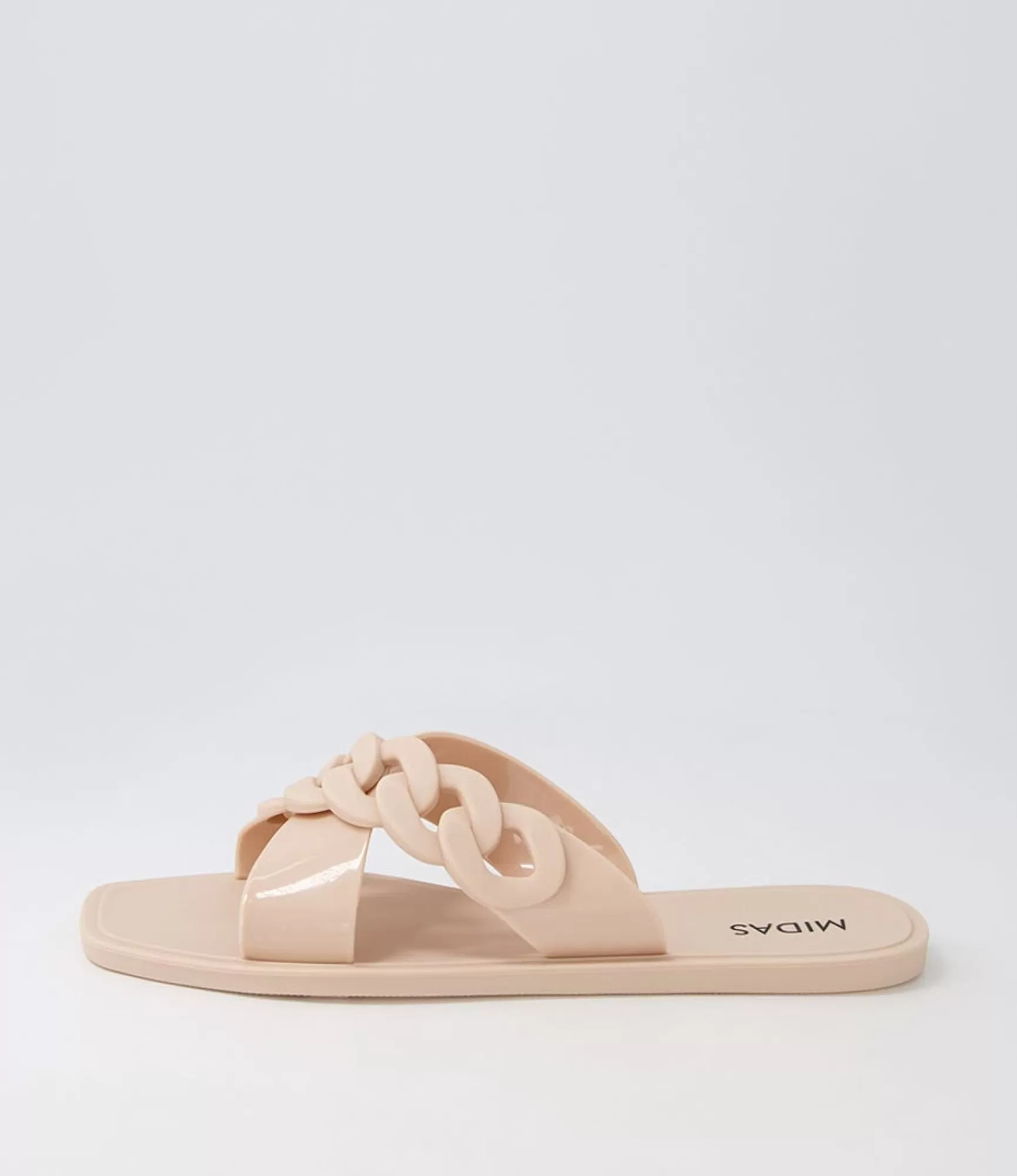 Best Sale Midas Shoes Leela Camel Jelly Slides