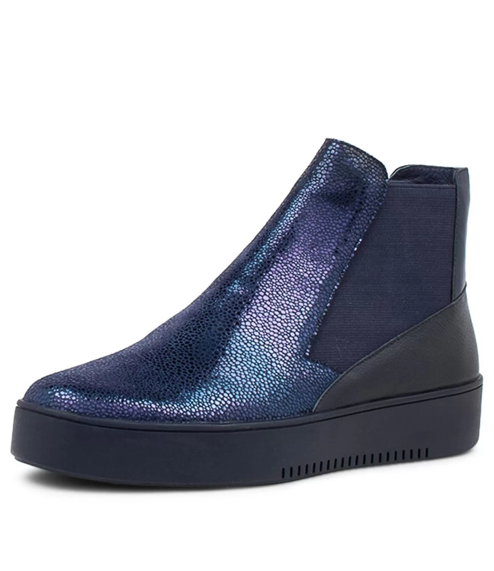 Cheap Midas Shoes Letha Navy Speckle Multi Chelsea Boots