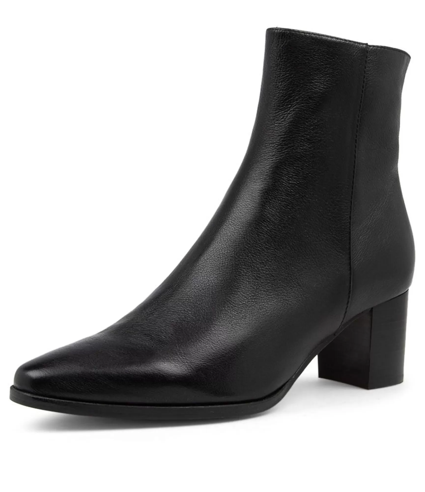 Store Midas Shoes Lola Black Leather Ankle Boots Bh