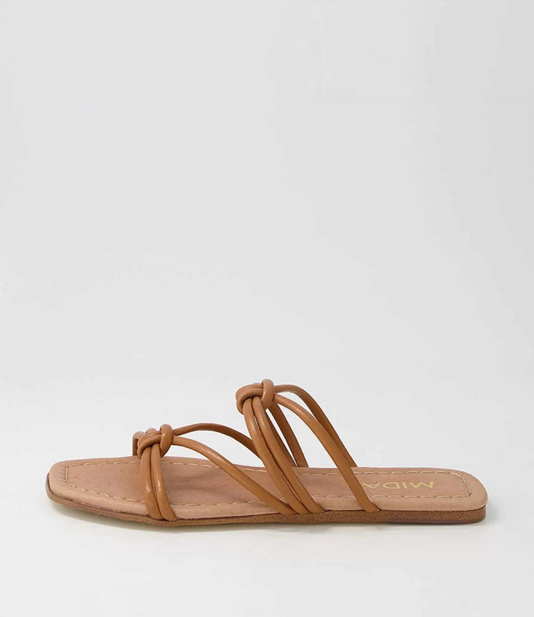 Best Midas Shoes Lolli Dark Tan Leather Sandals