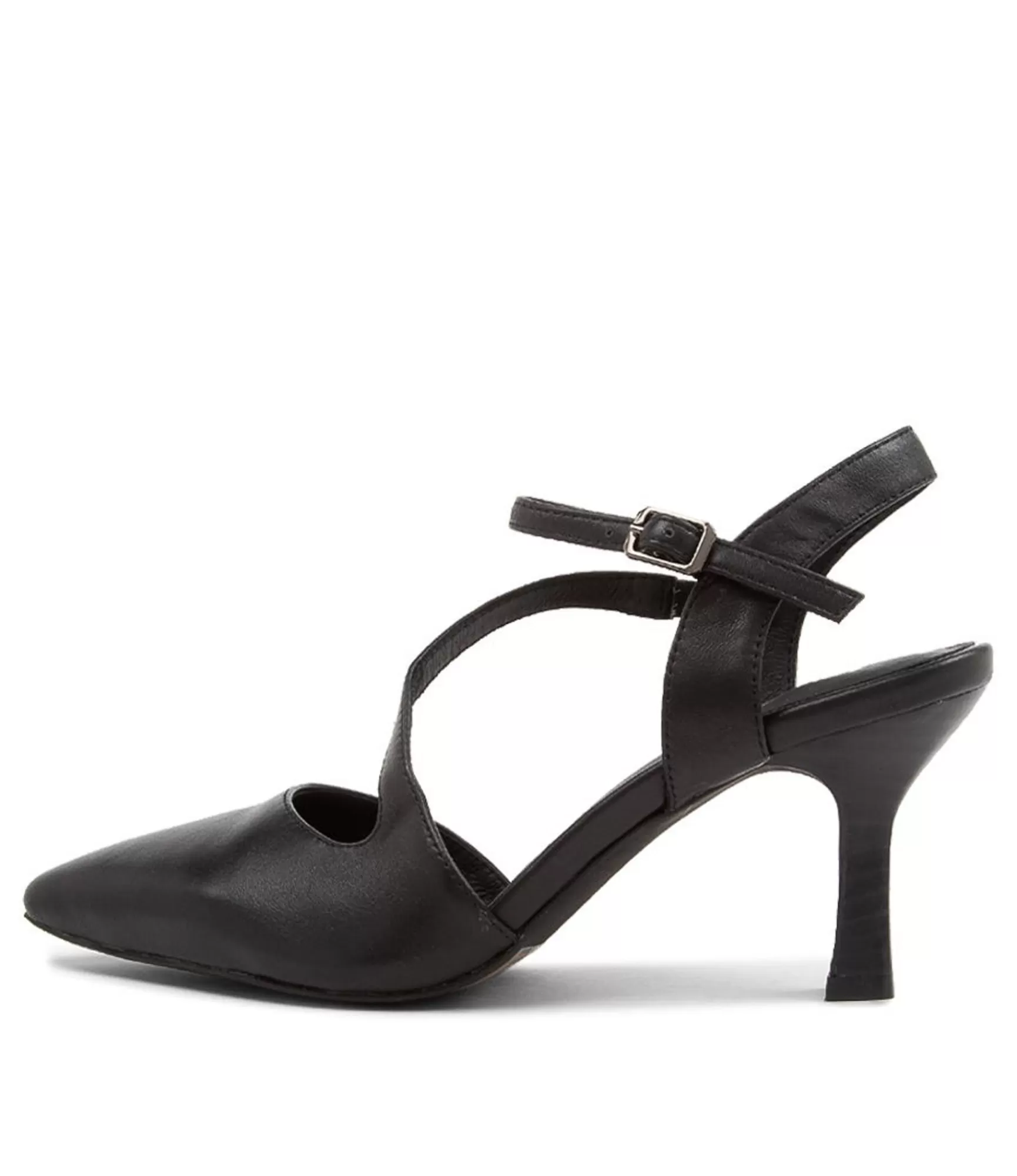 Best Midas Shoes Lucca Black Leather Pump Heels