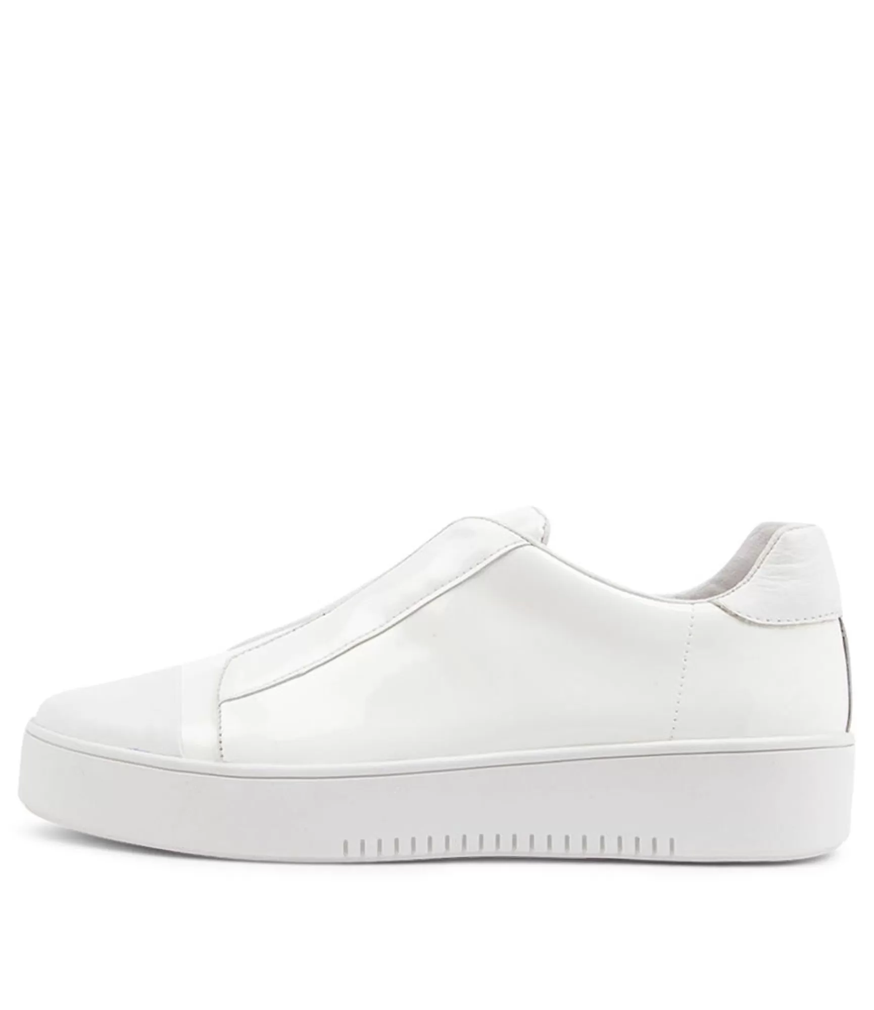 Best Sale Midas Shoes Lune White Leather Patent Sneakers