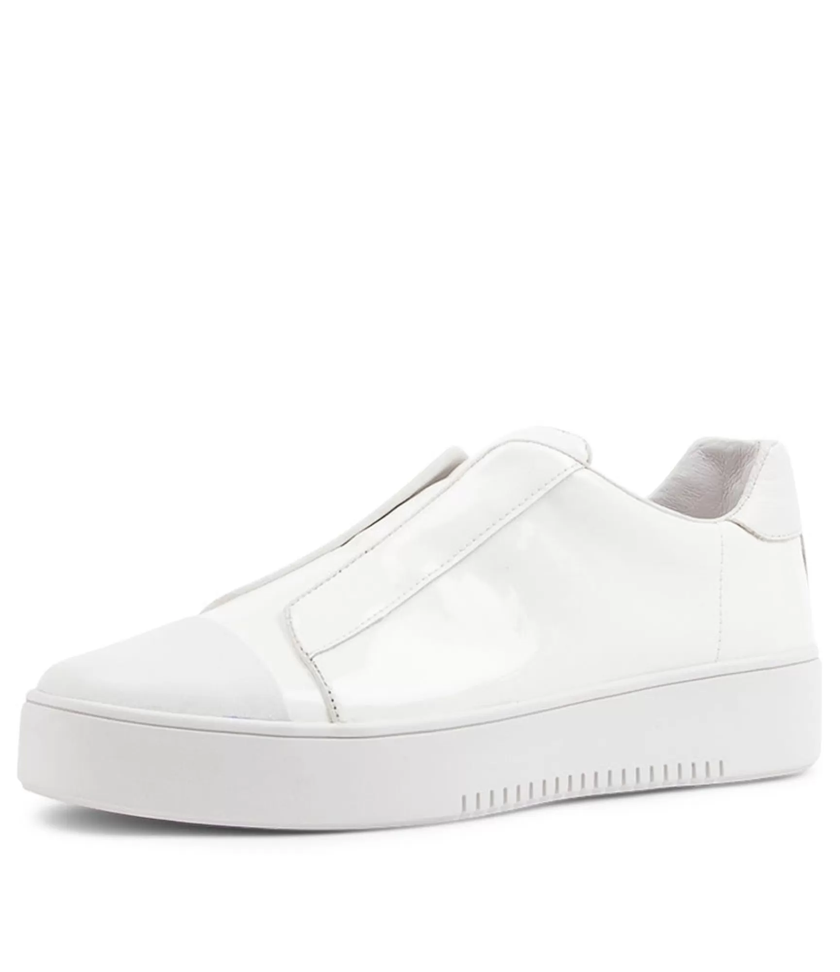 Best Sale Midas Shoes Lune White Leather Patent Sneakers