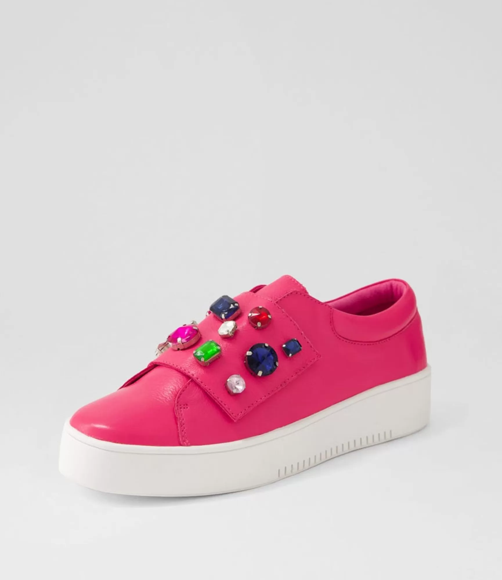 Flash Sale Midas Shoes Lunice Fuchsia Bright Leather Sneakers