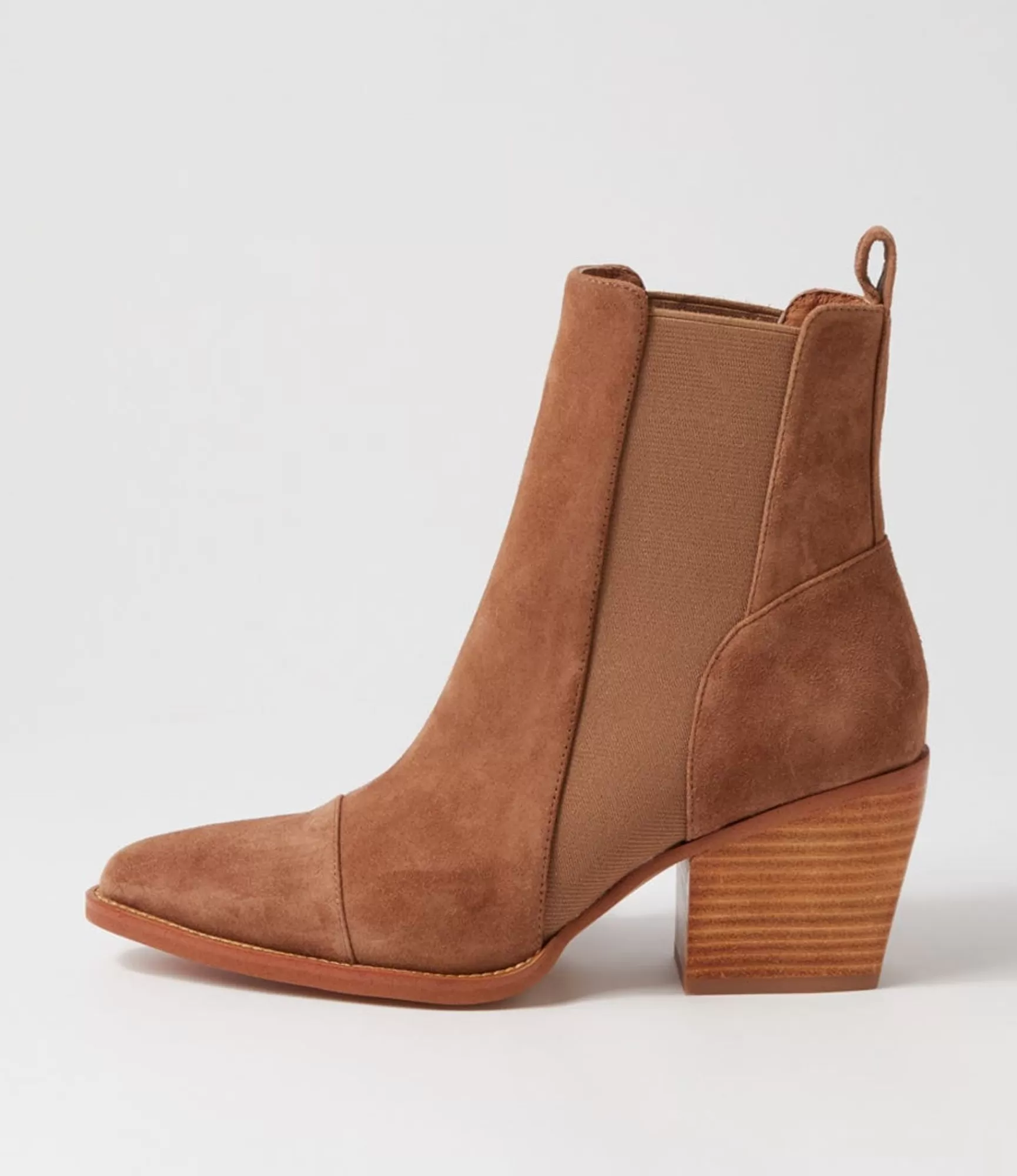 Store Midas Shoes Maddern Light Choc Suede Chelsea Boots
