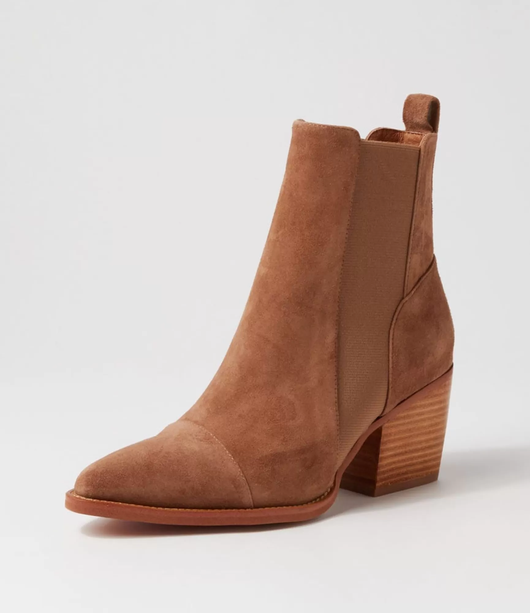 Store Midas Shoes Maddern Light Choc Suede Chelsea Boots
