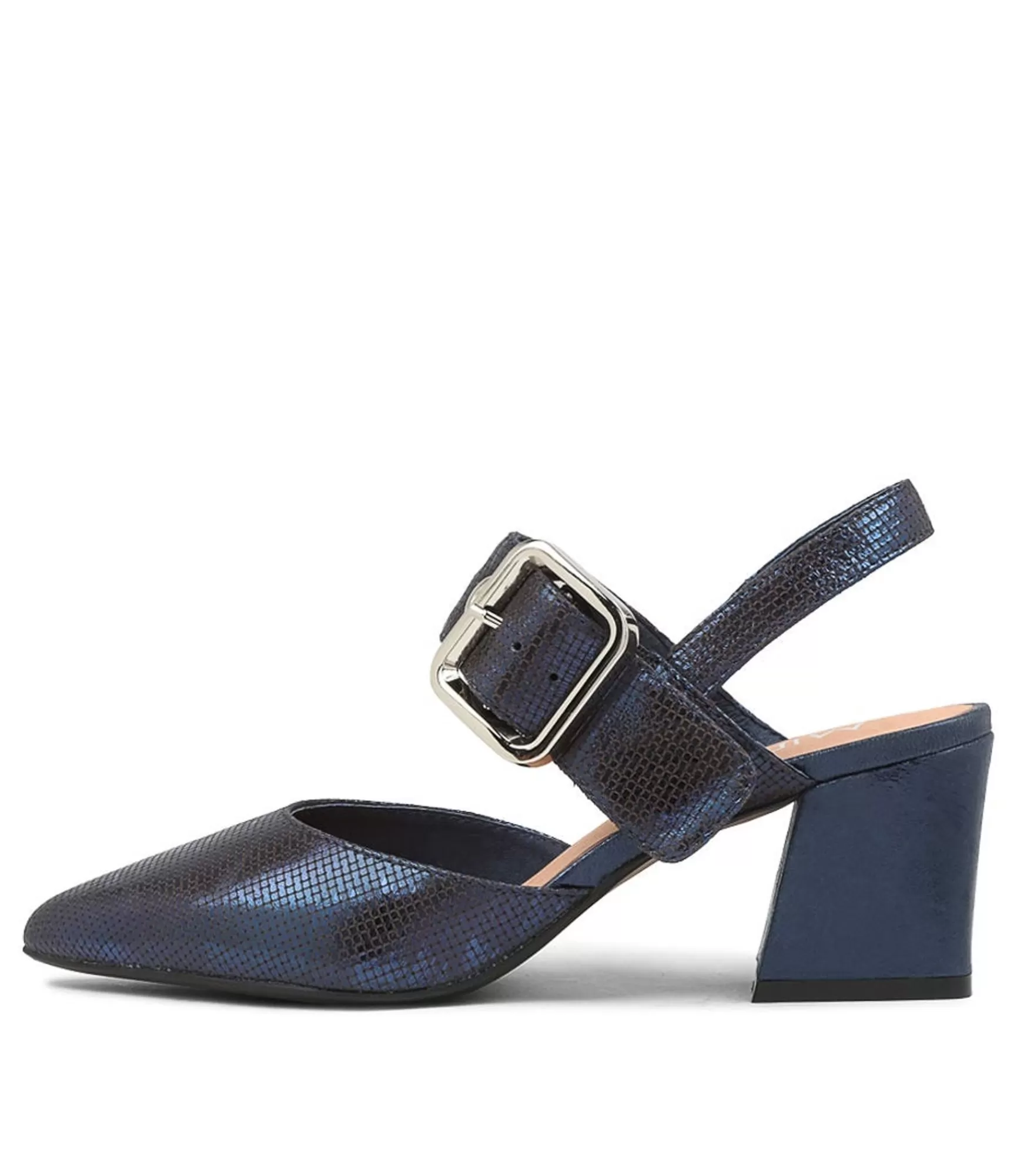 Cheap Midas Shoes Maddox Navy Cut Leather Pumps