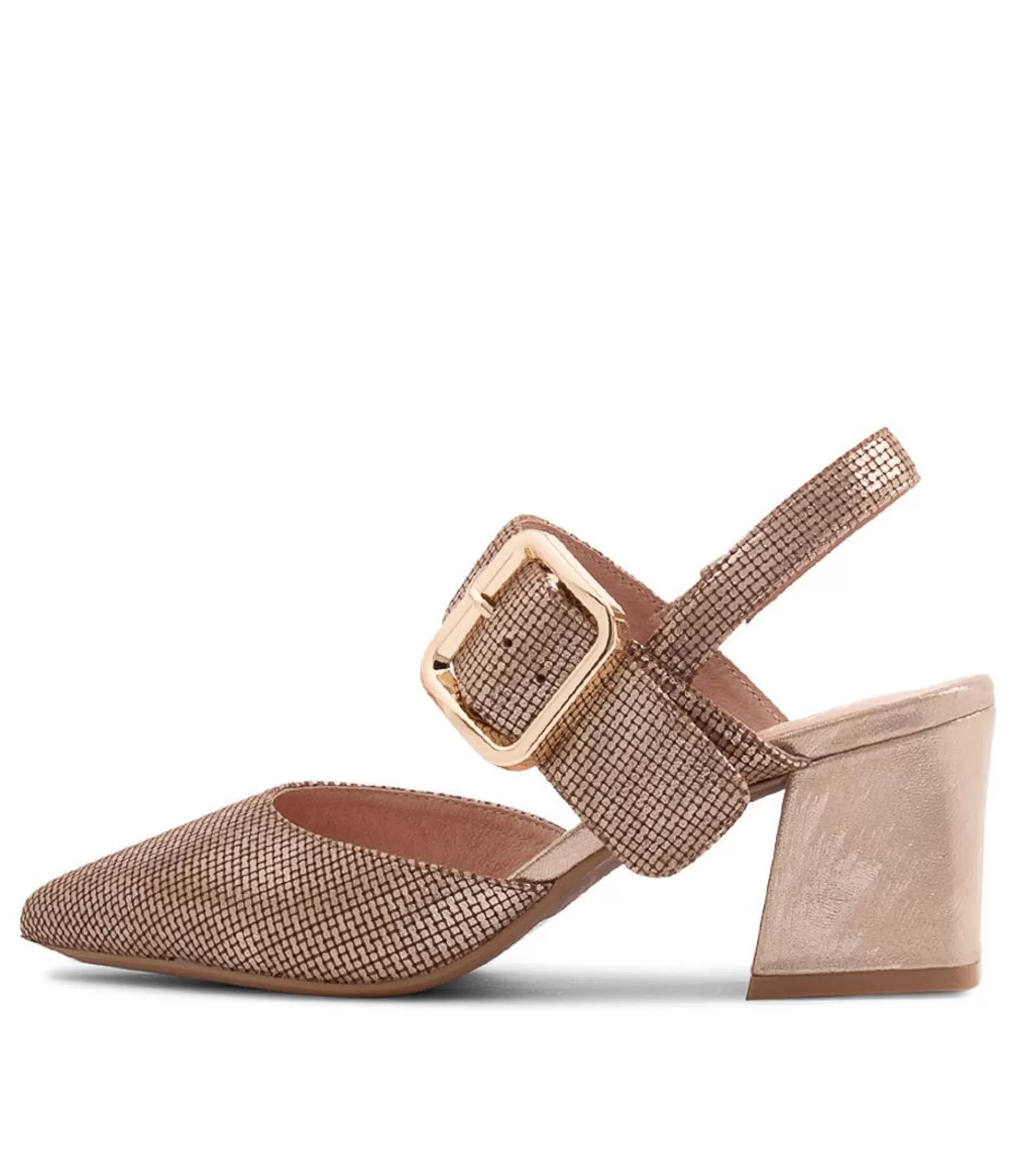 Discount Midas Shoes Maddox Platino Cut Leather Pump Heels