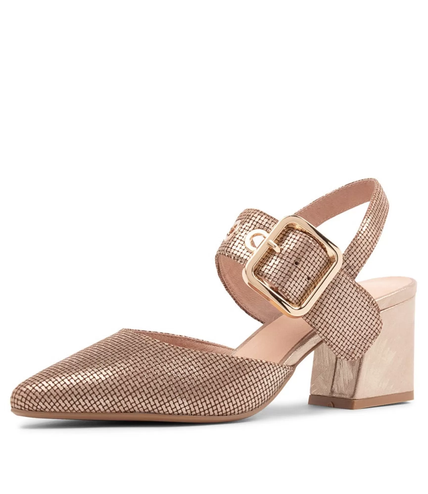 Discount Midas Shoes Maddox Platino Cut Leather Pump Heels