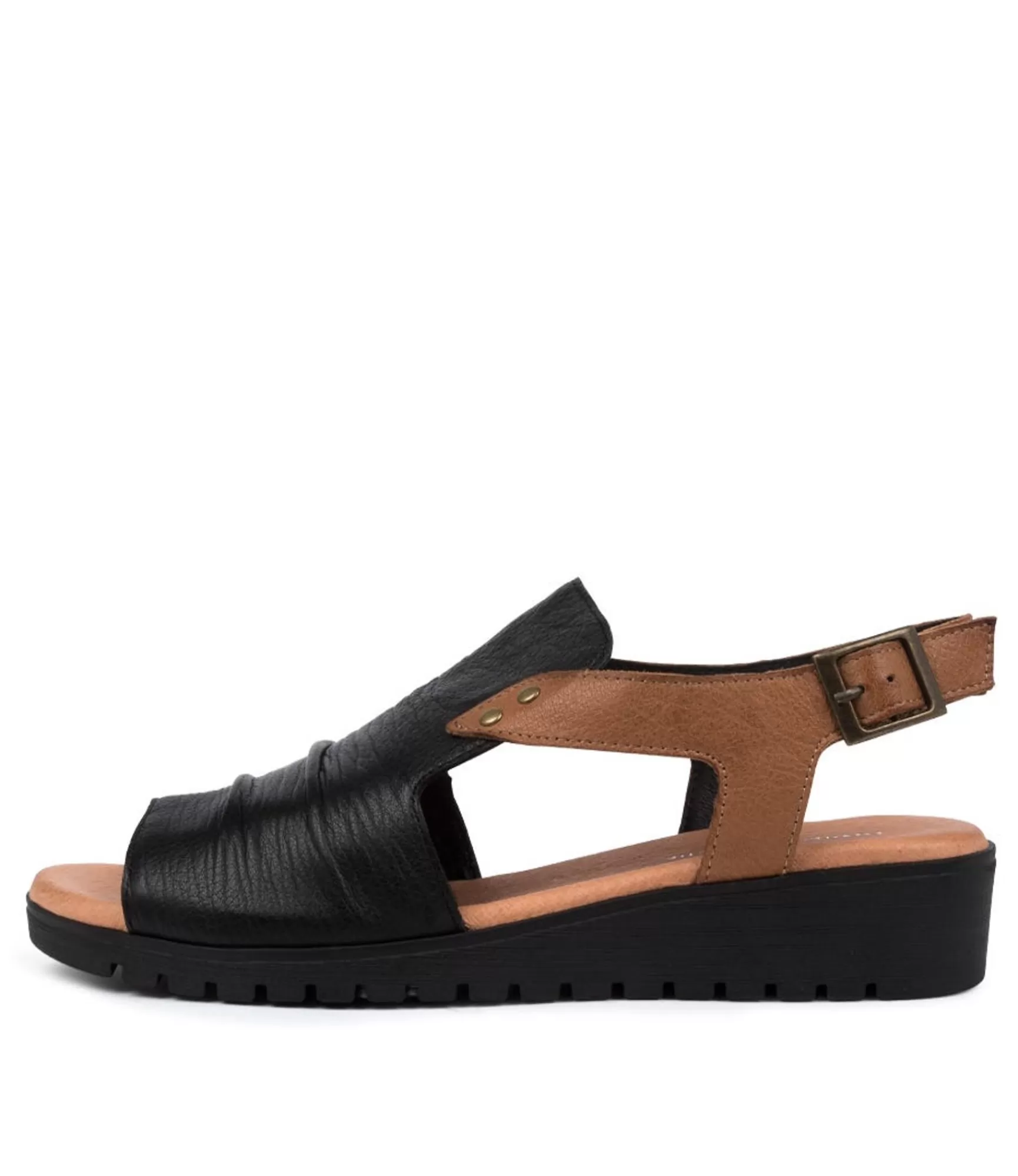 Best Sale Midas Shoes Madz Black-Dk Tan Leather