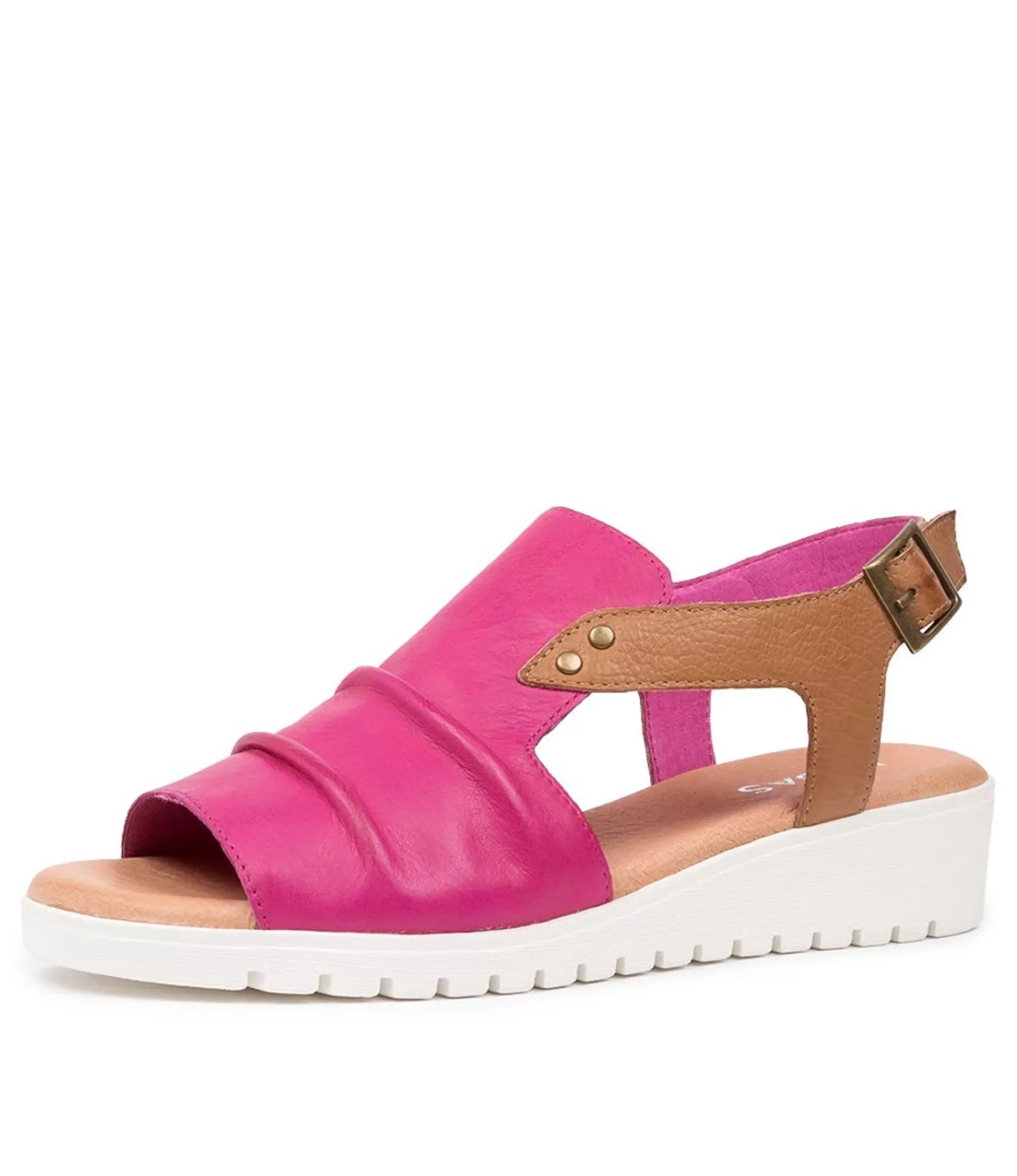 Hot Midas Shoes Madz Mi Fuchsia Dk Tan Leather