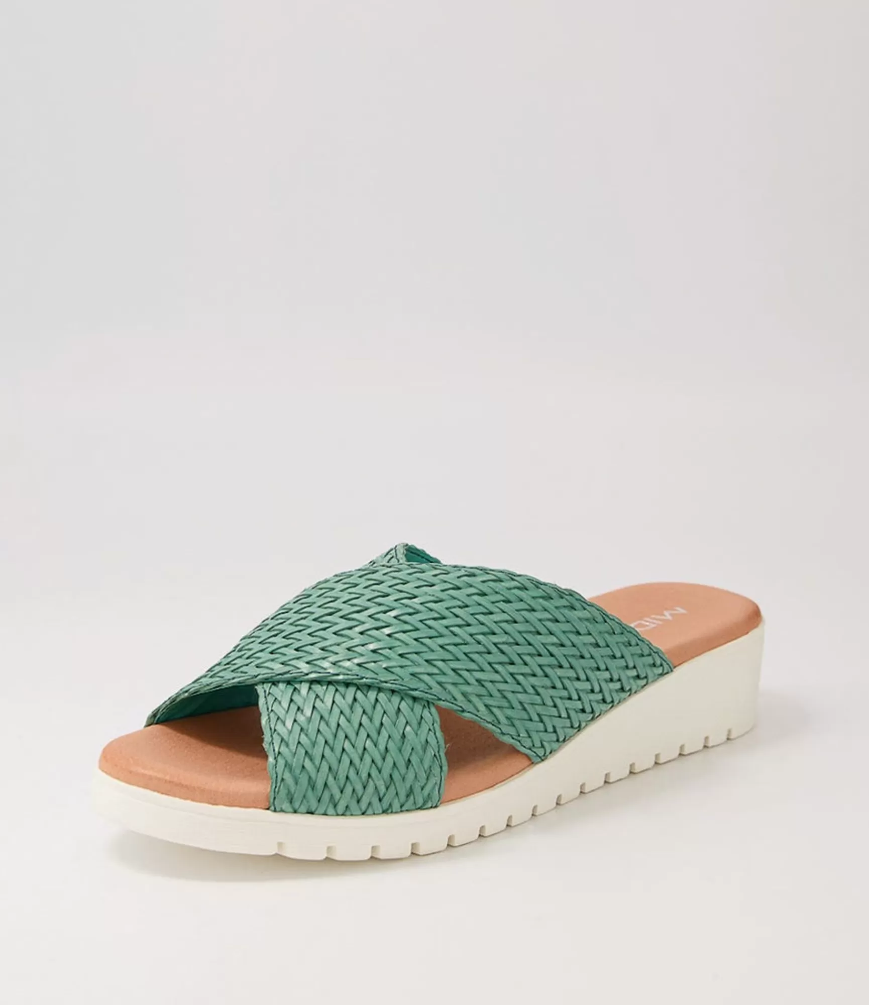 Best Midas Shoes Manilla Emerald Weave Sandals
