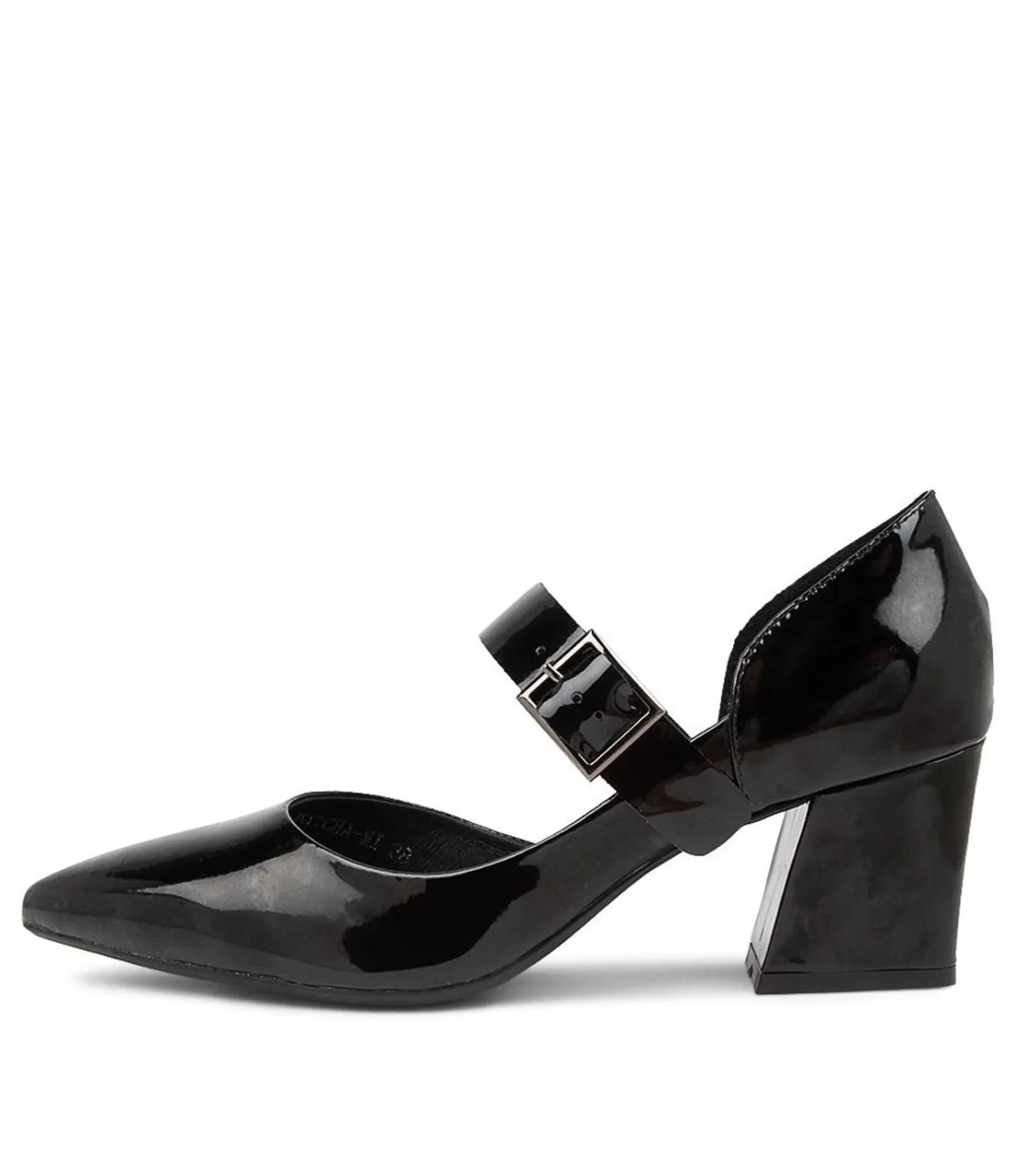 Best Sale Midas Shoes Matcha Black Patent Leather Heels