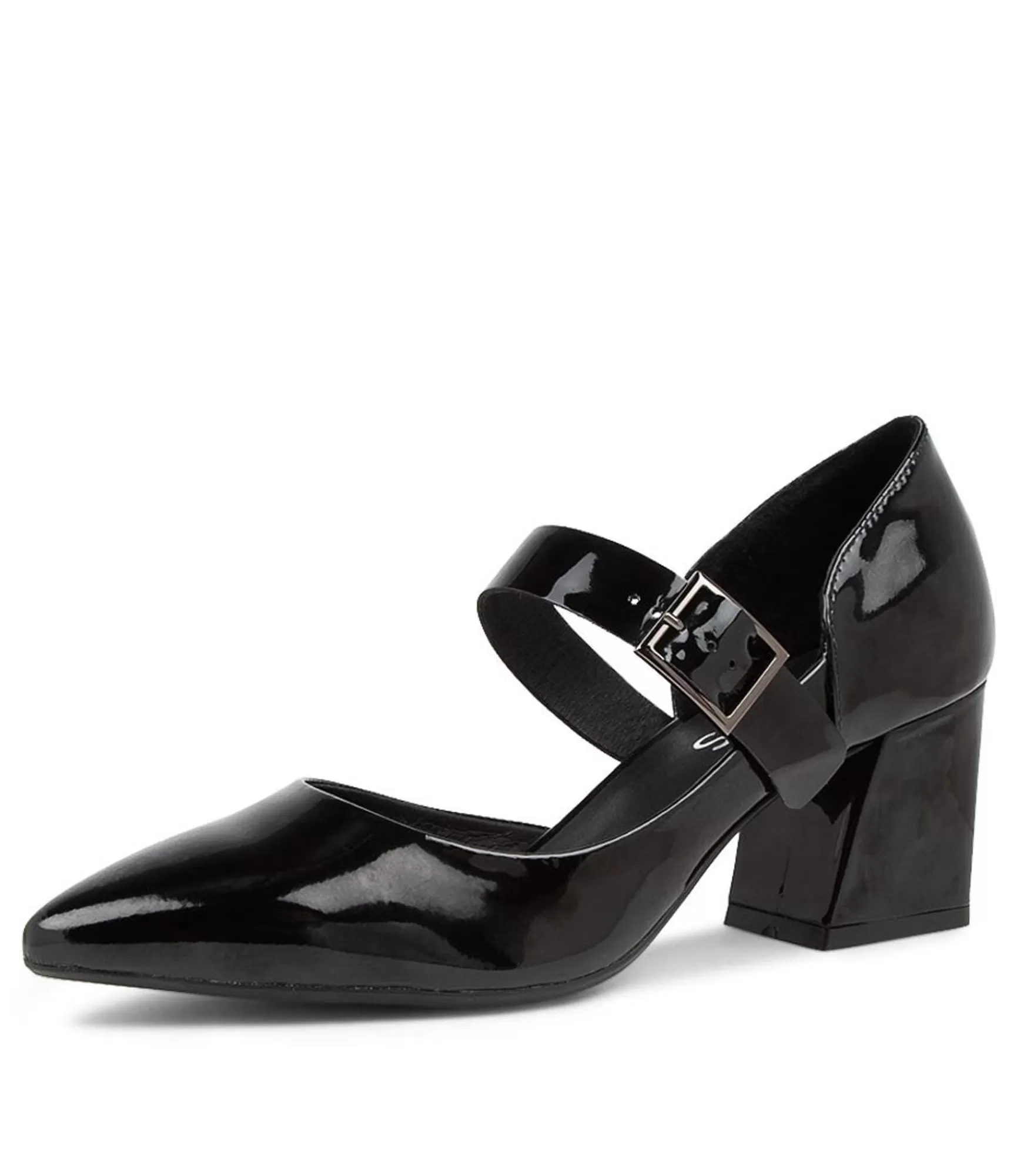 Best Sale Midas Shoes Matcha Black Patent Leather Heels