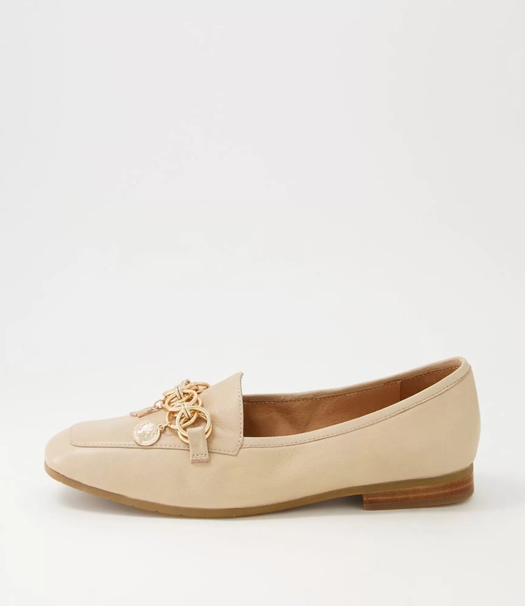 Hot Midas Shoes Menni Camel Leather Loafers