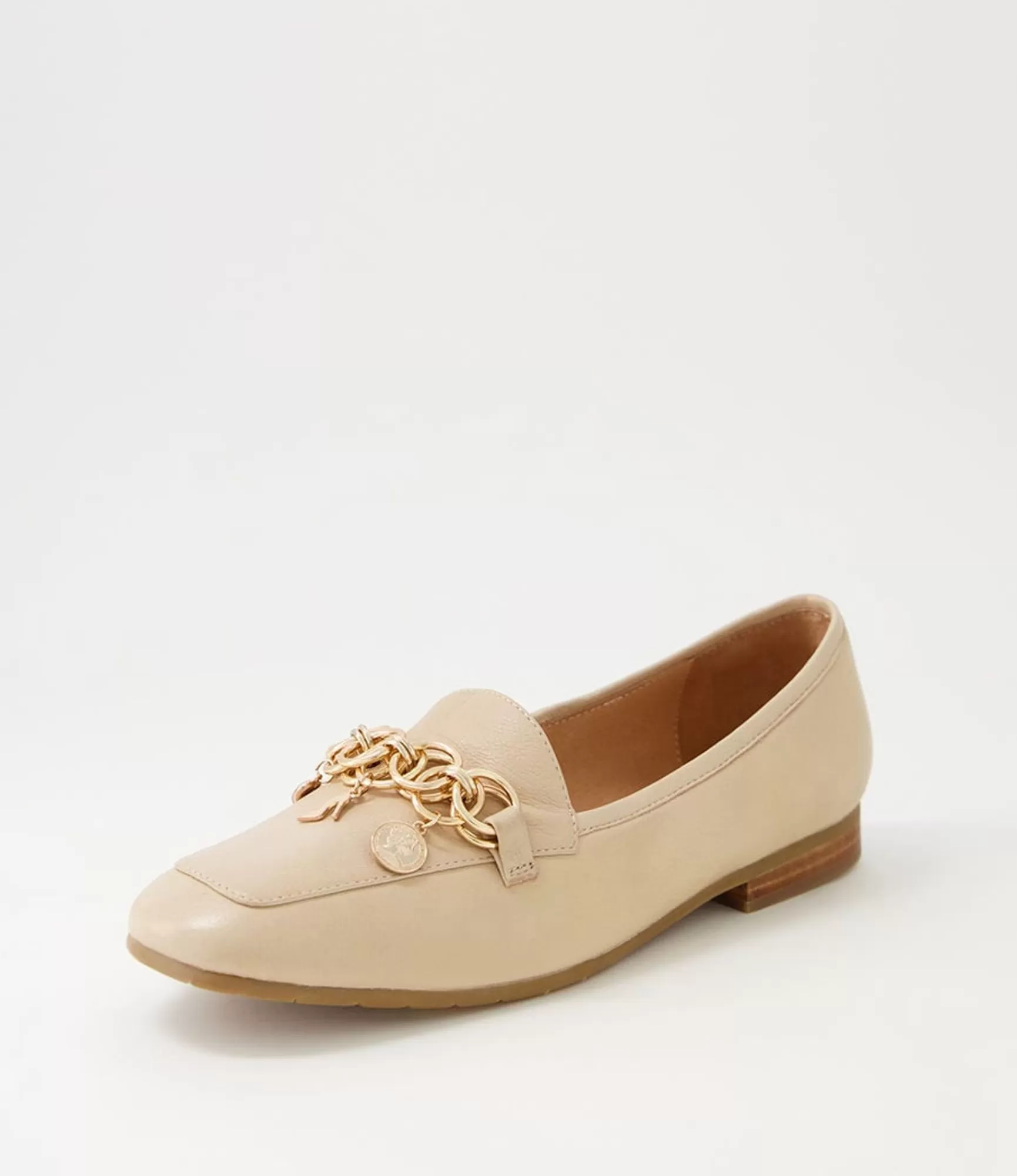 Hot Midas Shoes Menni Camel Leather Loafers