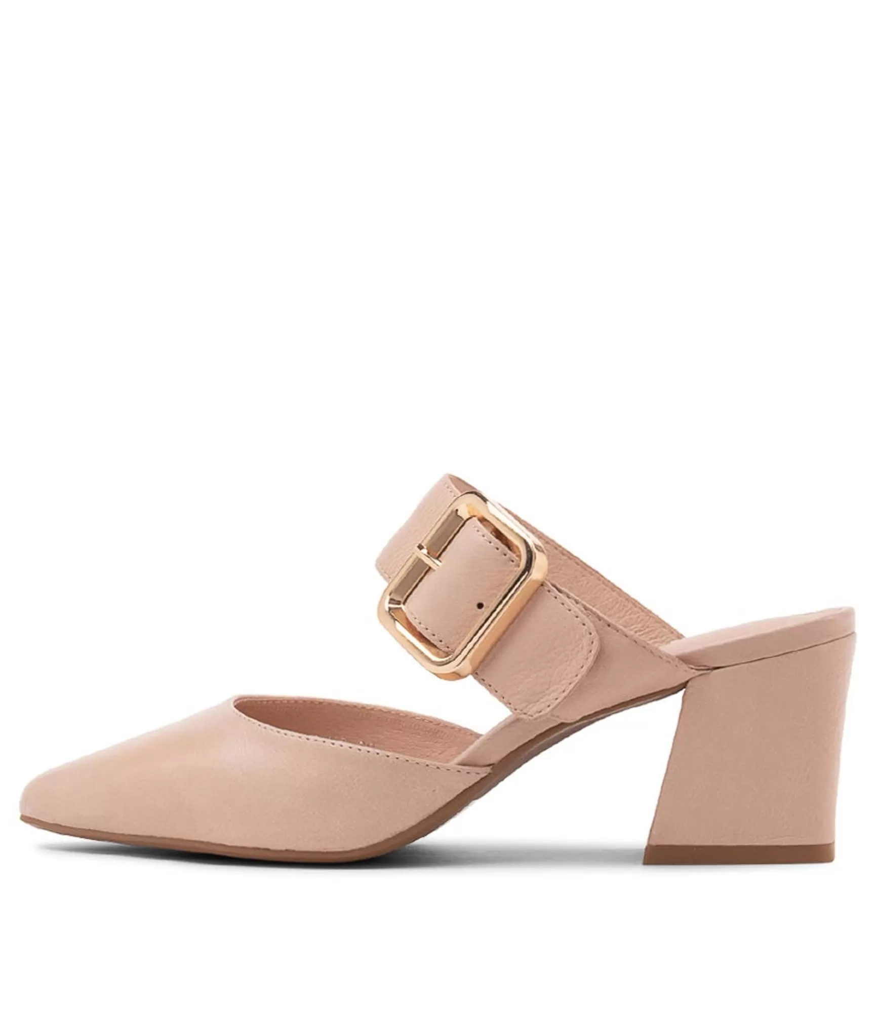 Cheap Midas Shoes Mery Nude Leather Pump Heels