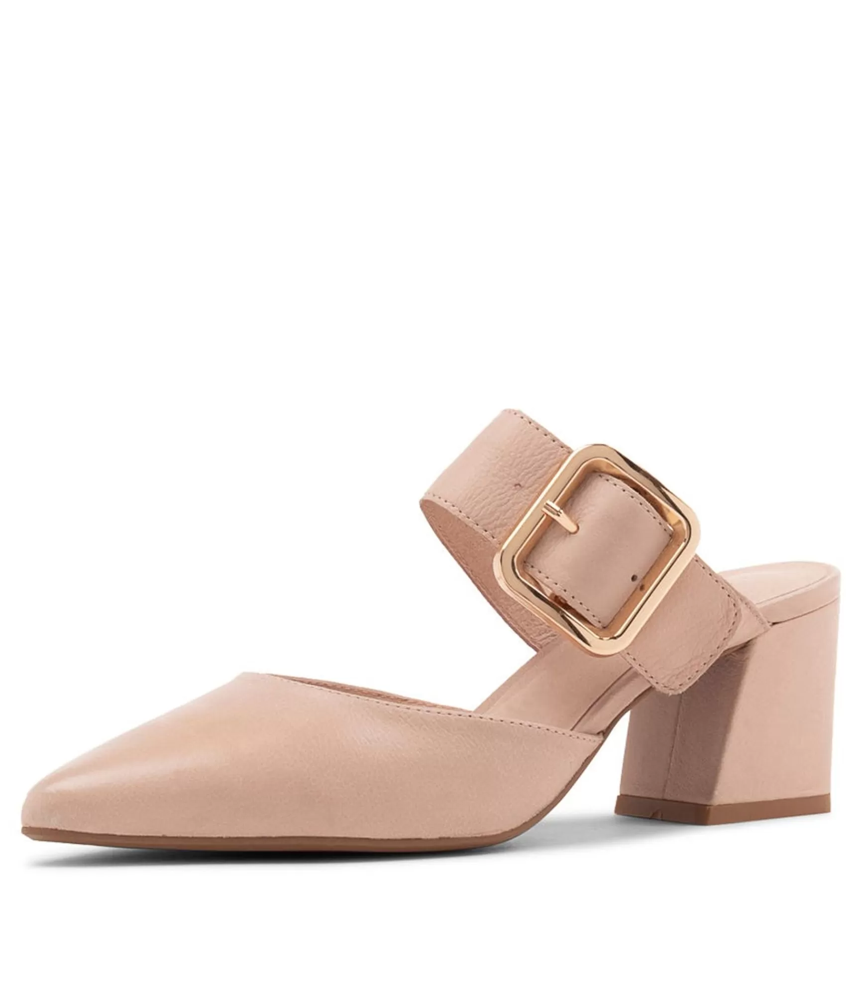 Cheap Midas Shoes Mery Nude Leather Pump Heels