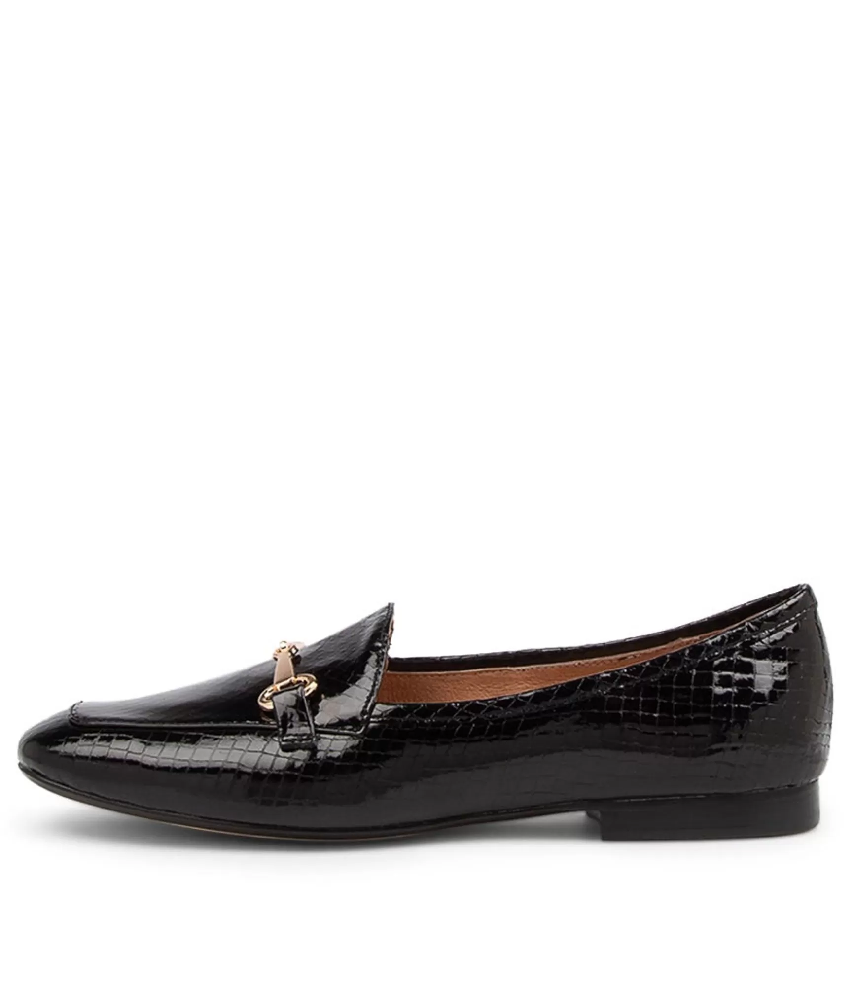 Cheap Midas Shoes Midi Black Mirror Leather Loafers