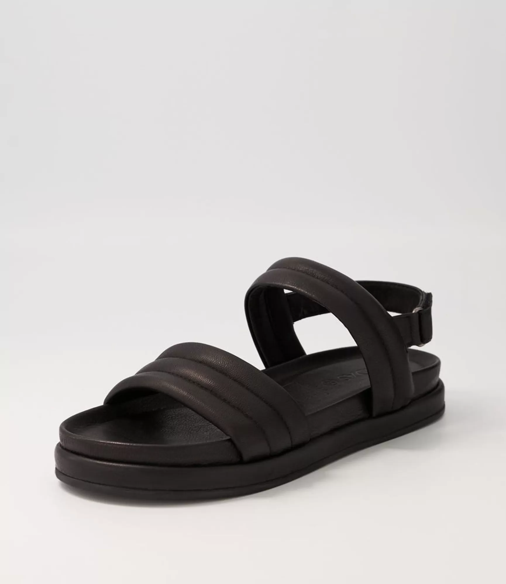Cheap Midas Shoes Milah Black Leather Sandals