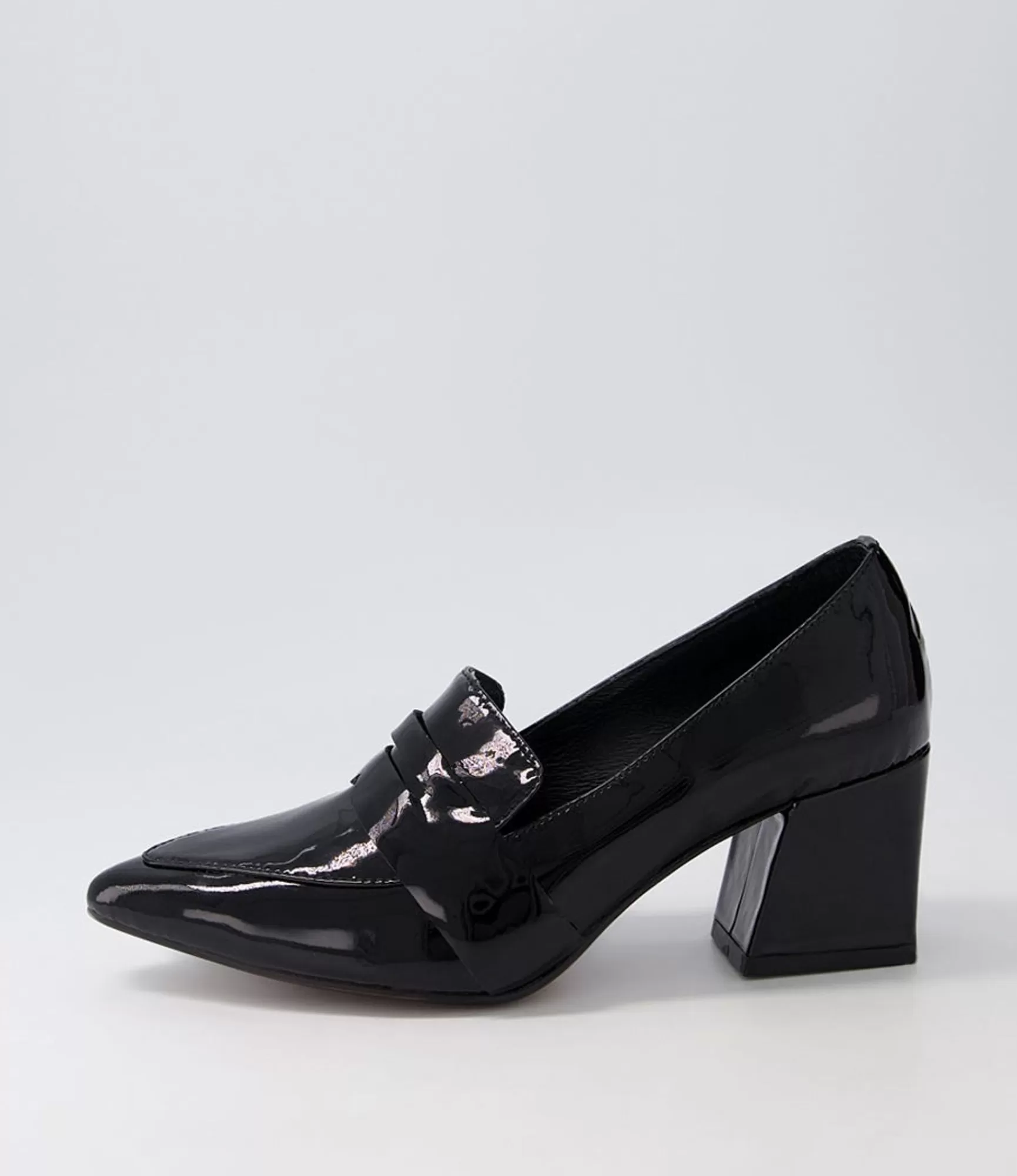 Sale Midas Shoes Millsy Black Patent Leather Heels