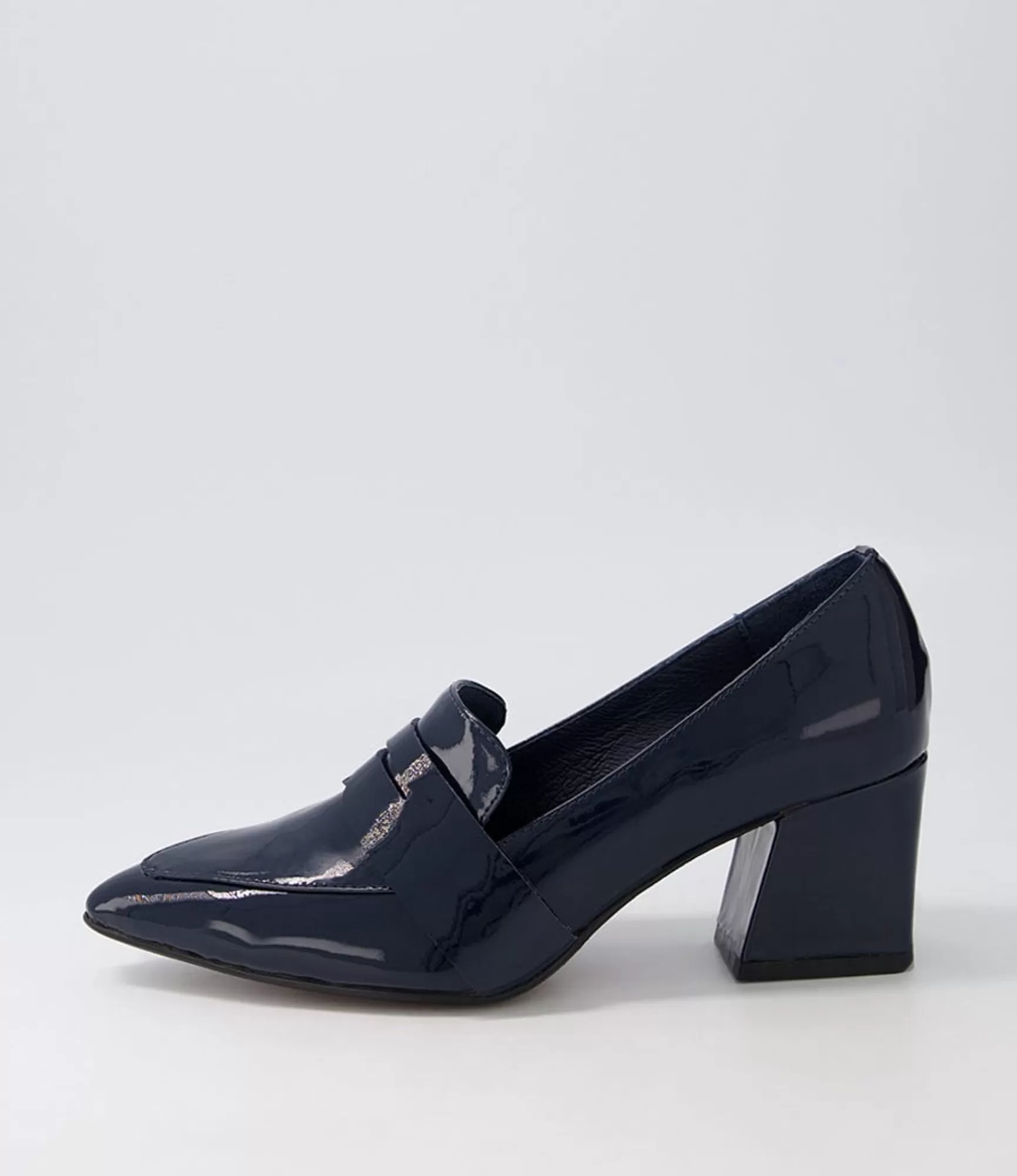 Best Sale Midas Shoes Millsy Navy Patent Leather Heels