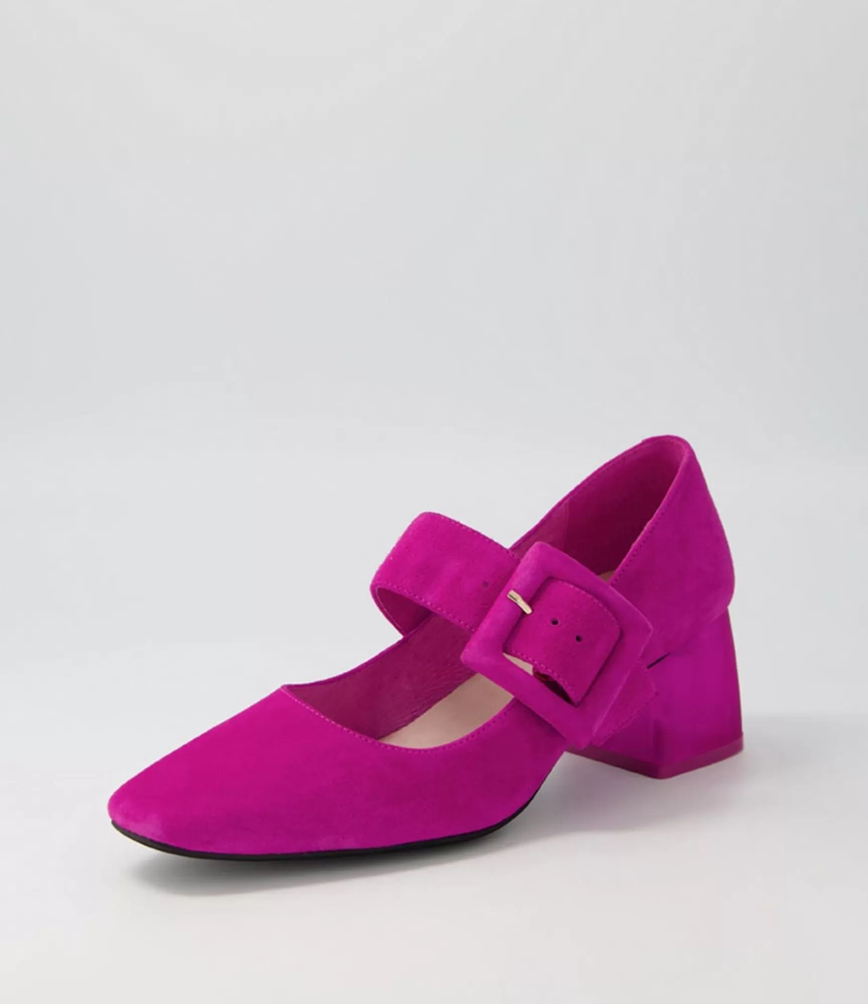 Fashion Midas Shoes Milsen Fuchsia Suede Heels