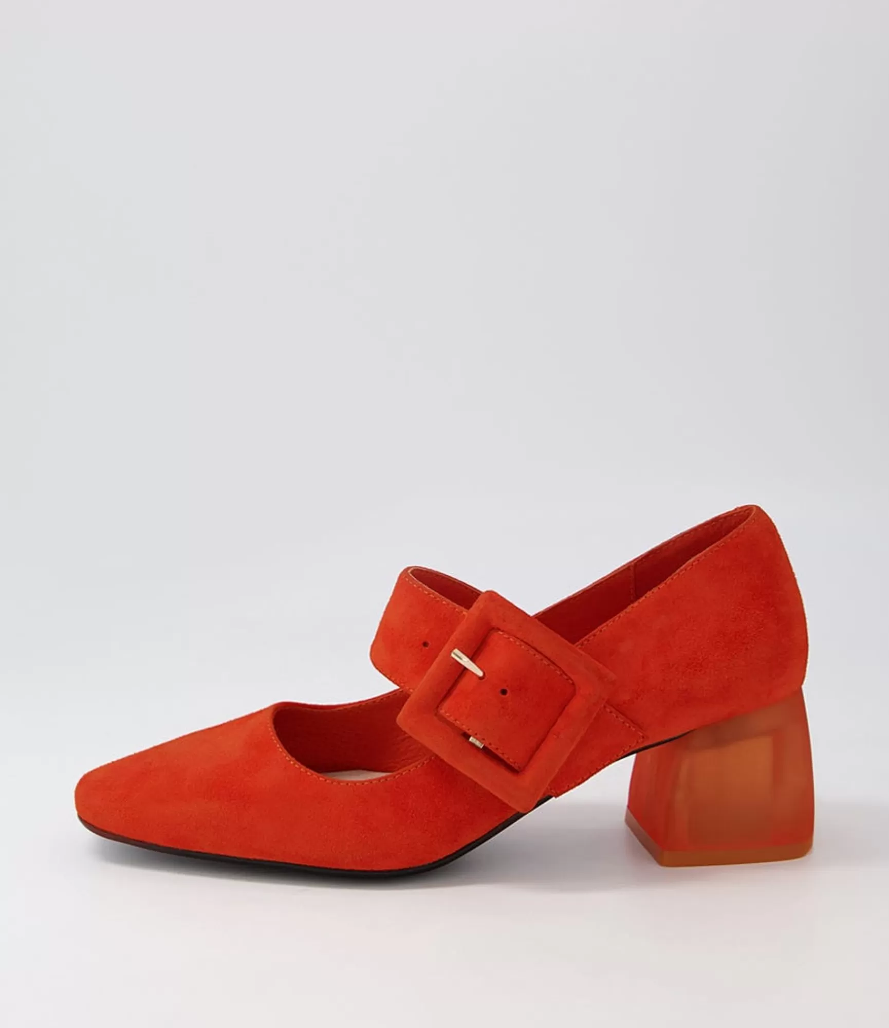 Cheap Midas Shoes Milsen Orange Suede Heels