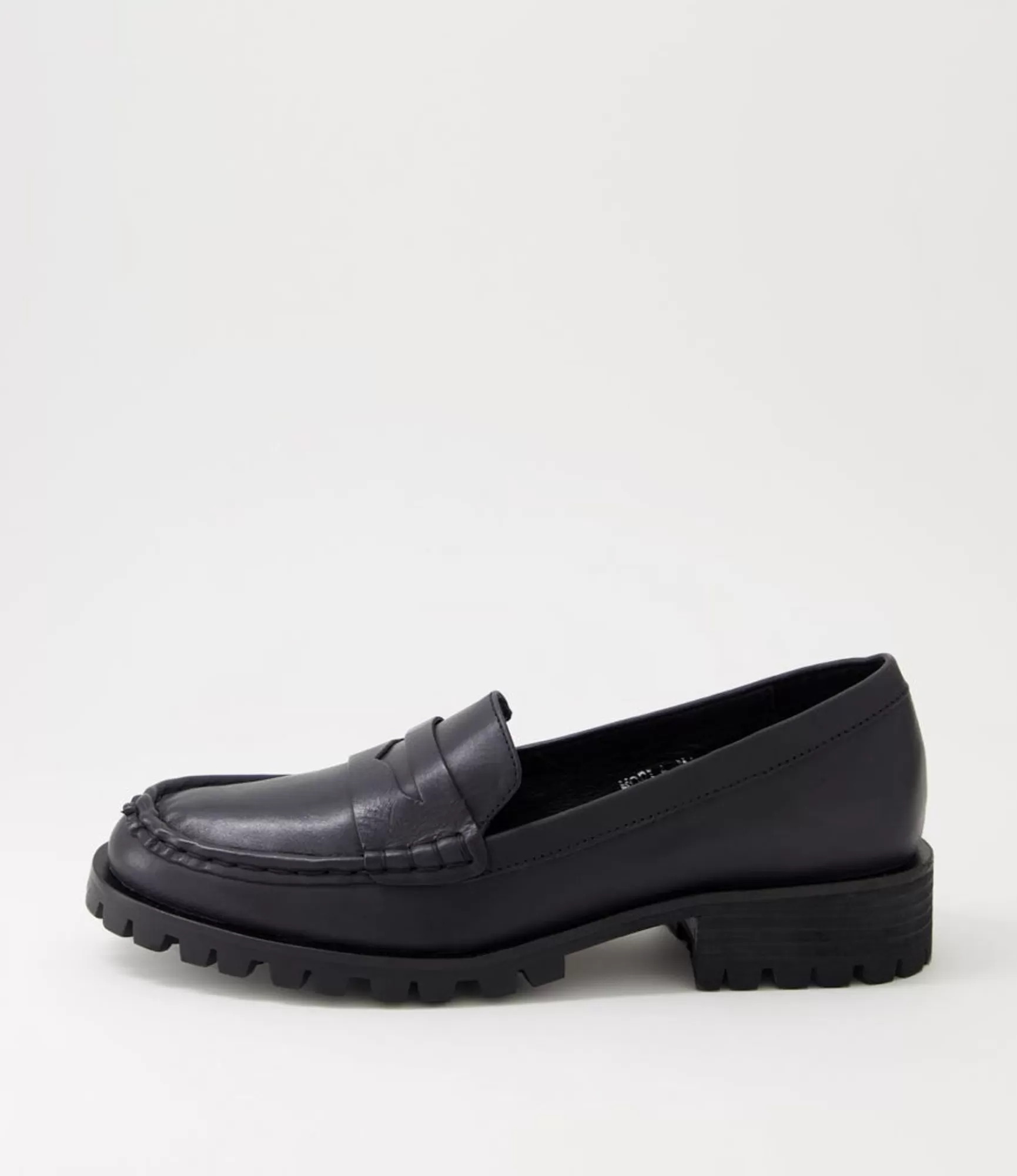 Online Midas Shoes Morla Black Leather Loafers