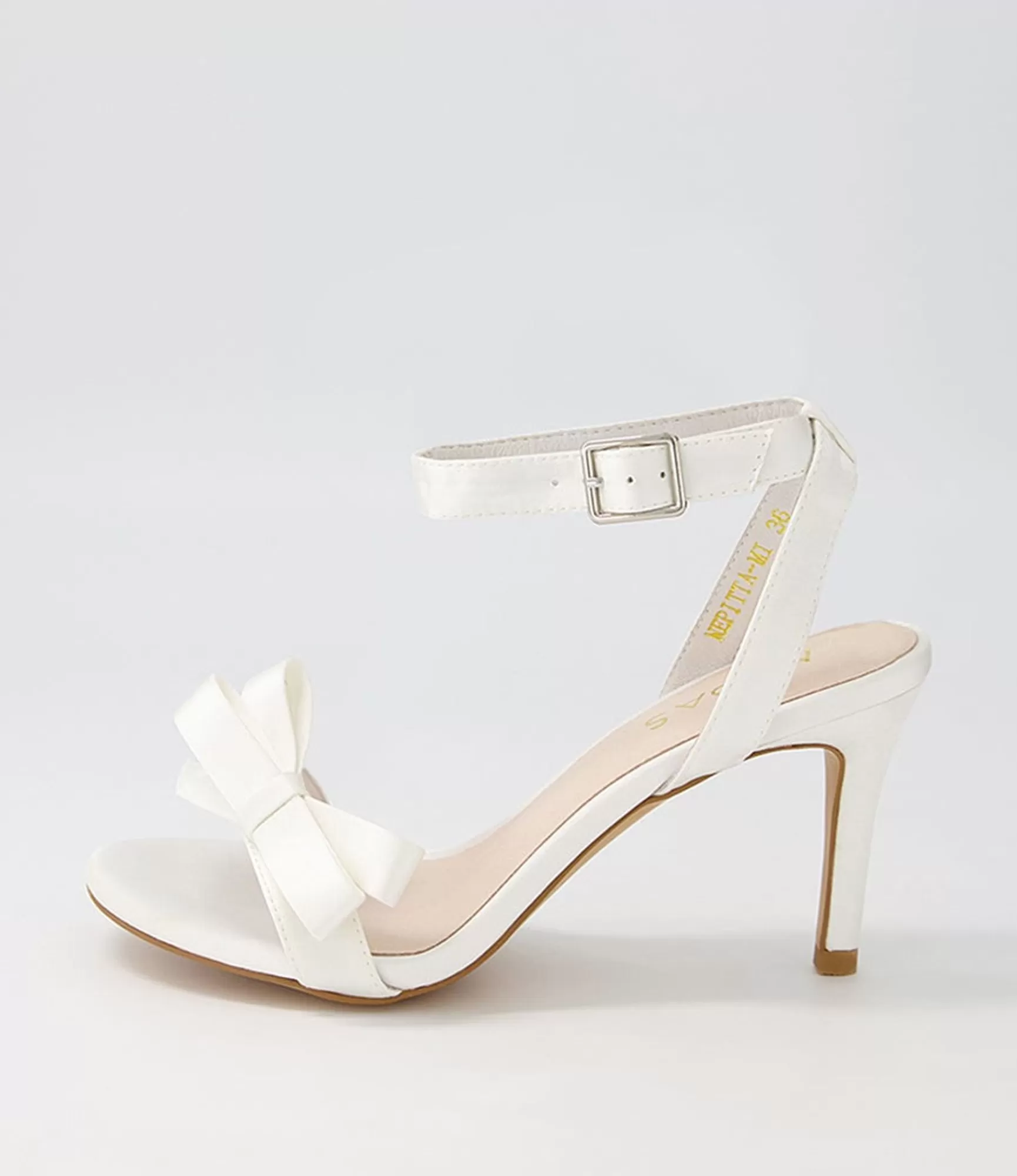 Flash Sale Midas Shoes Nepitta White Satin Sandals