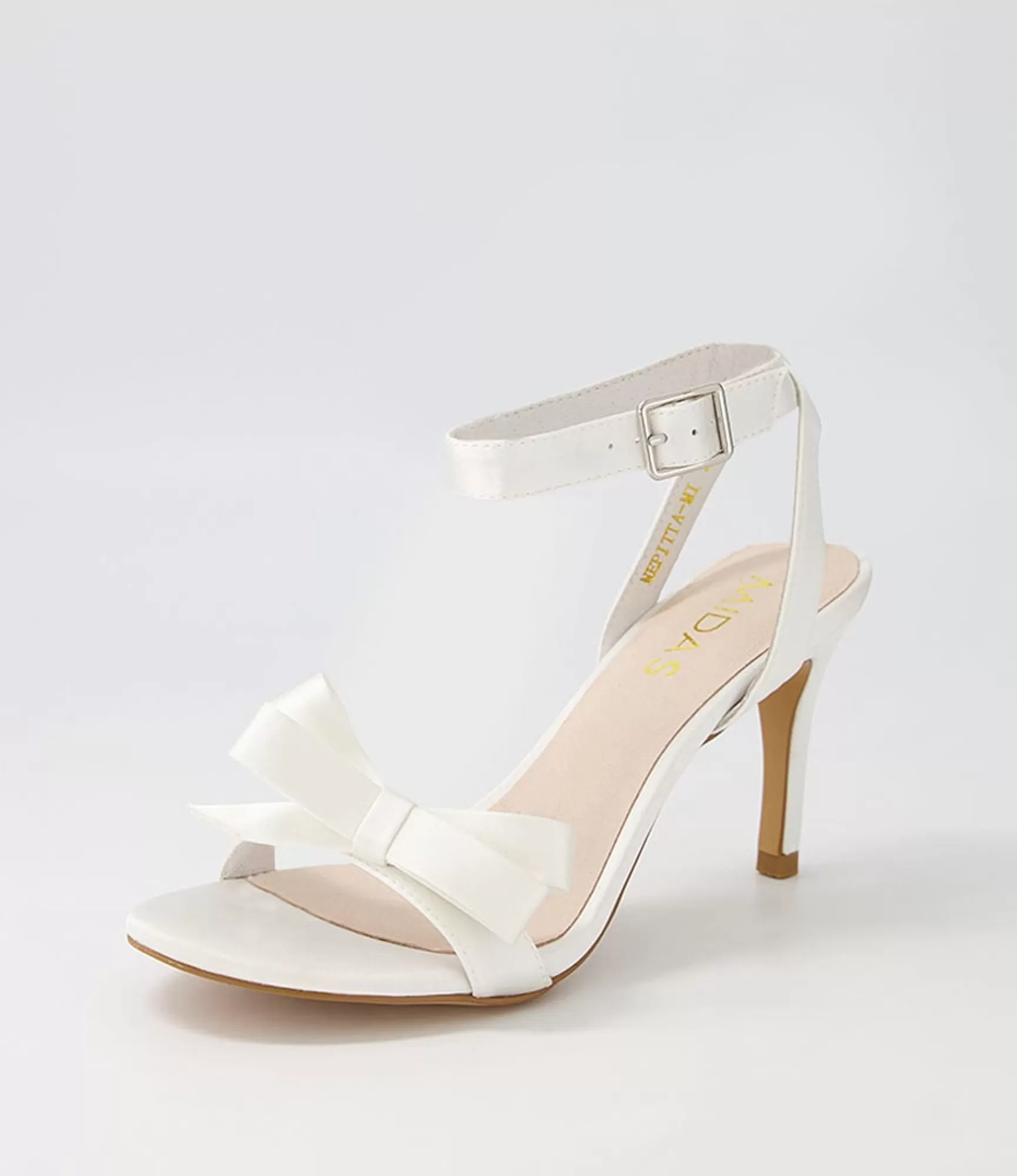 Flash Sale Midas Shoes Nepitta White Satin Sandals