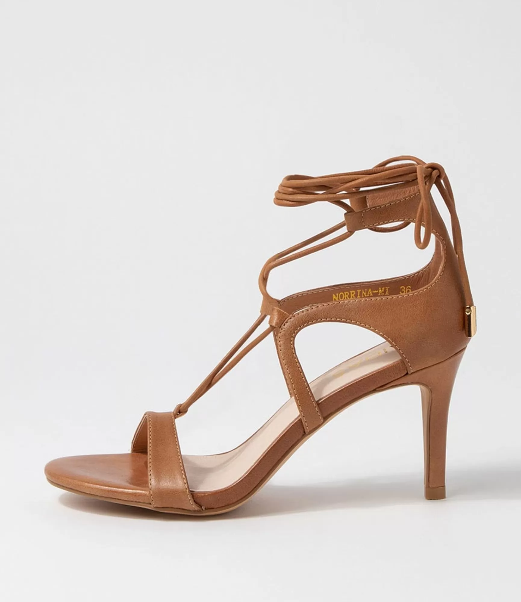 Cheap Midas Shoes Norrina Tan Leather Sandals