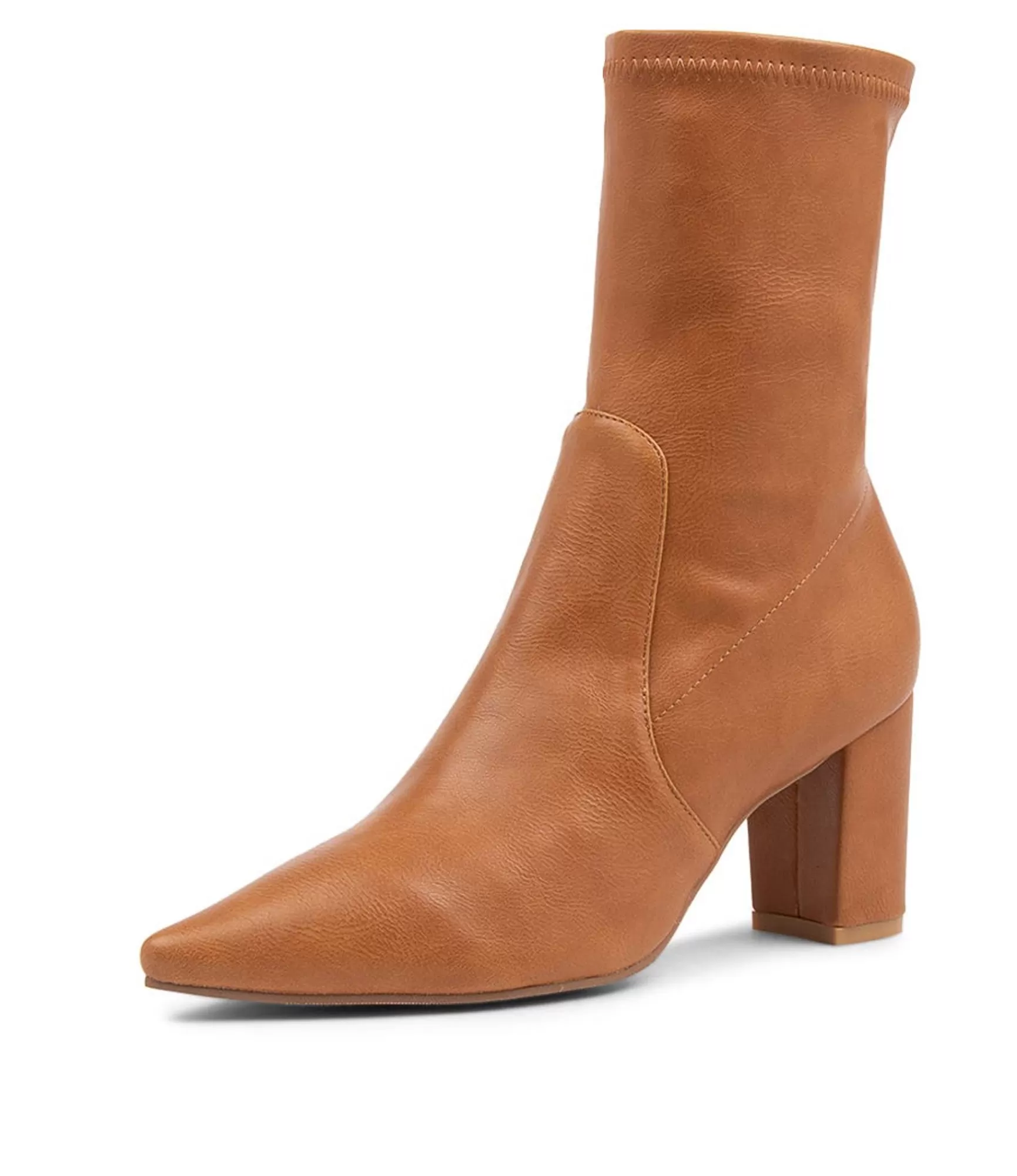 Shop Midas Shoes Noter New Tan Smooth Ankle Boots