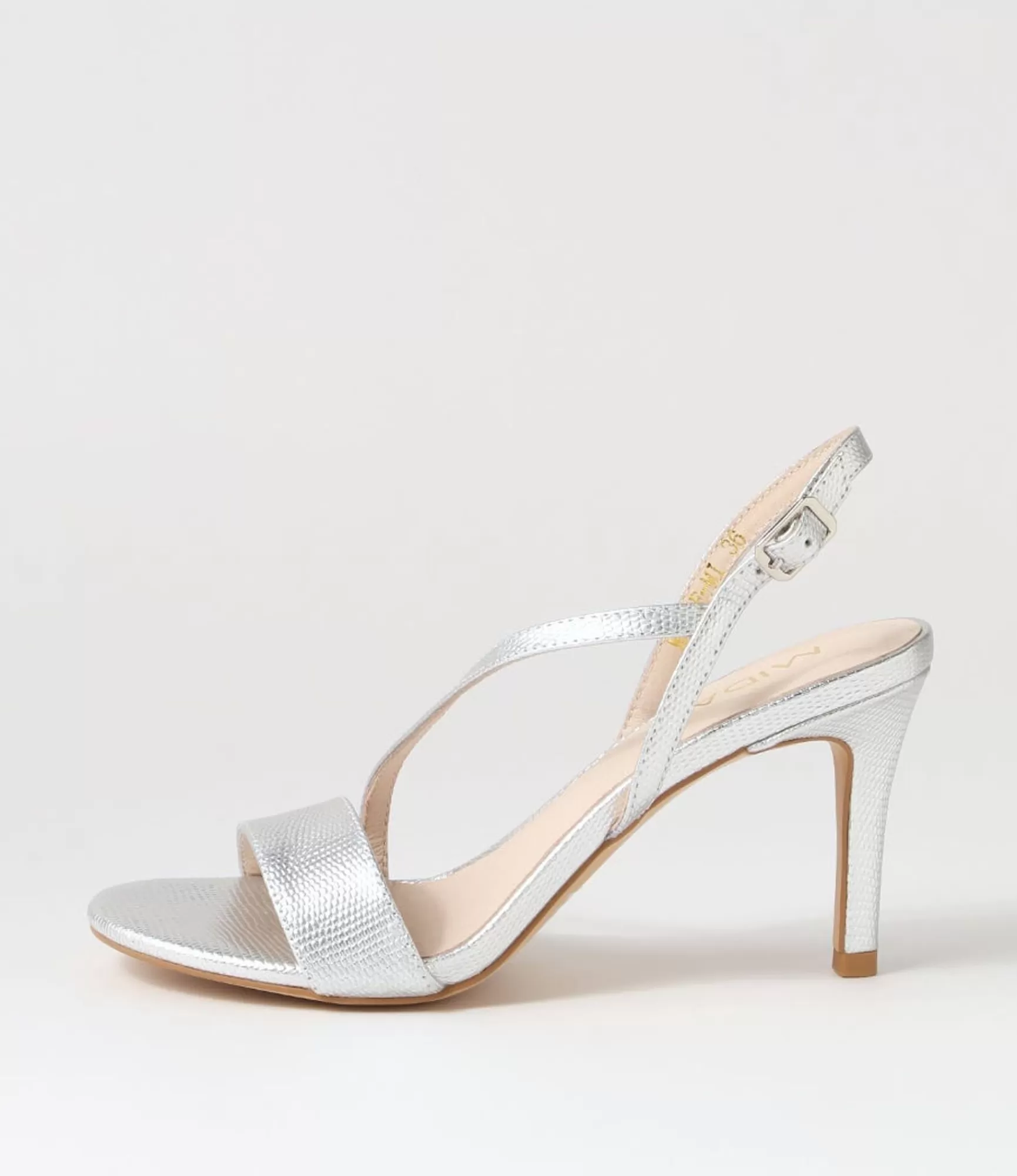 Best Sale Midas Shoes Novie Silver Lizard Leather Sandals