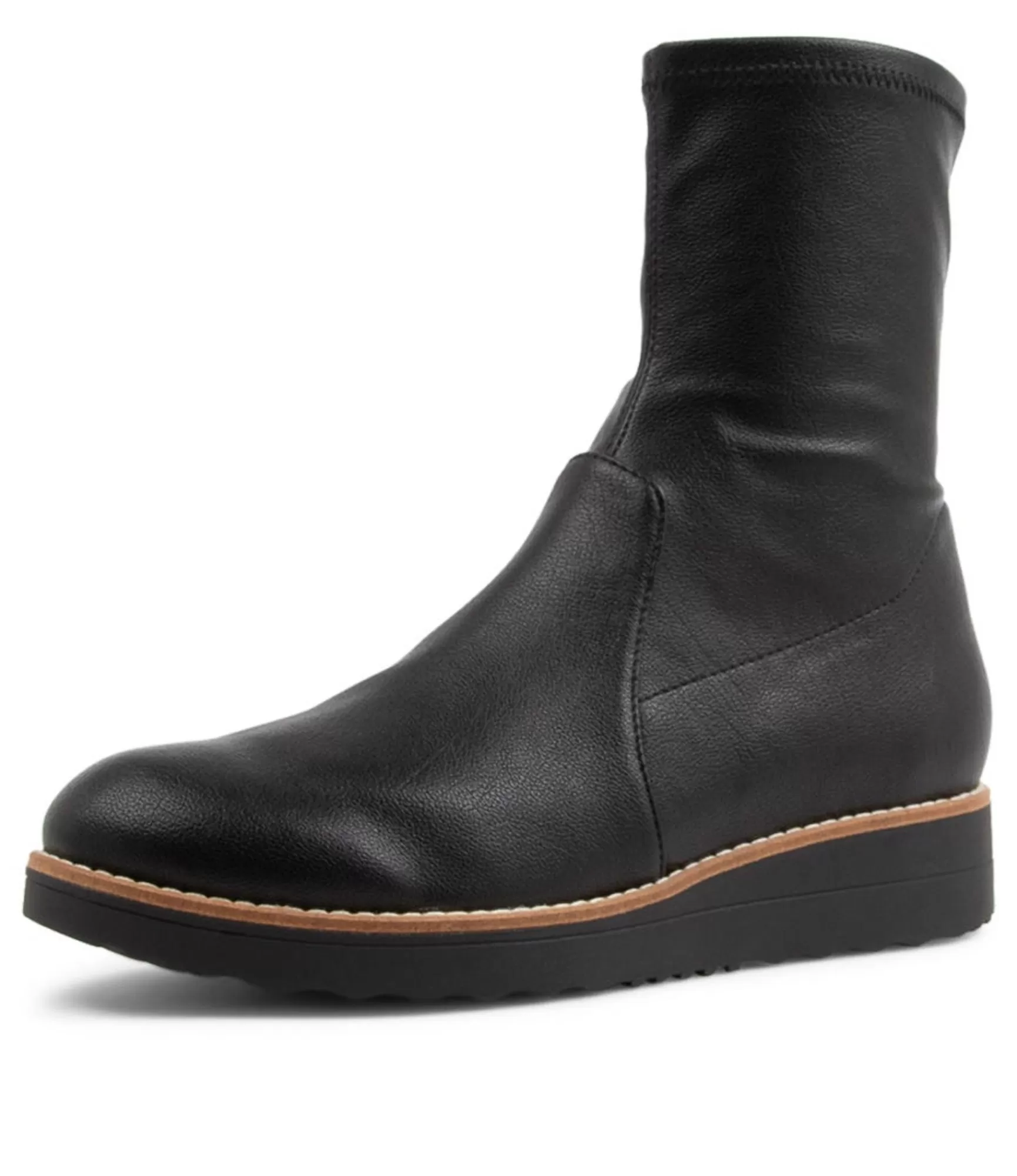 Cheap Midas Shoes Oamar Black Stretch Ankle Boots Bs
