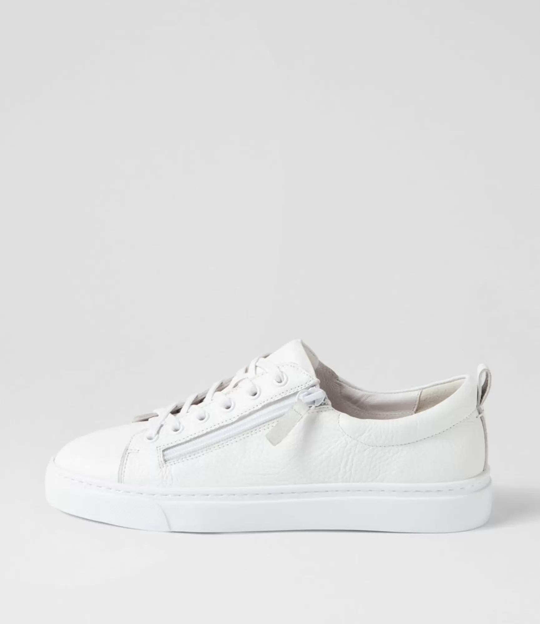 Cheap Midas Shoes Olar White Leather Sneakers