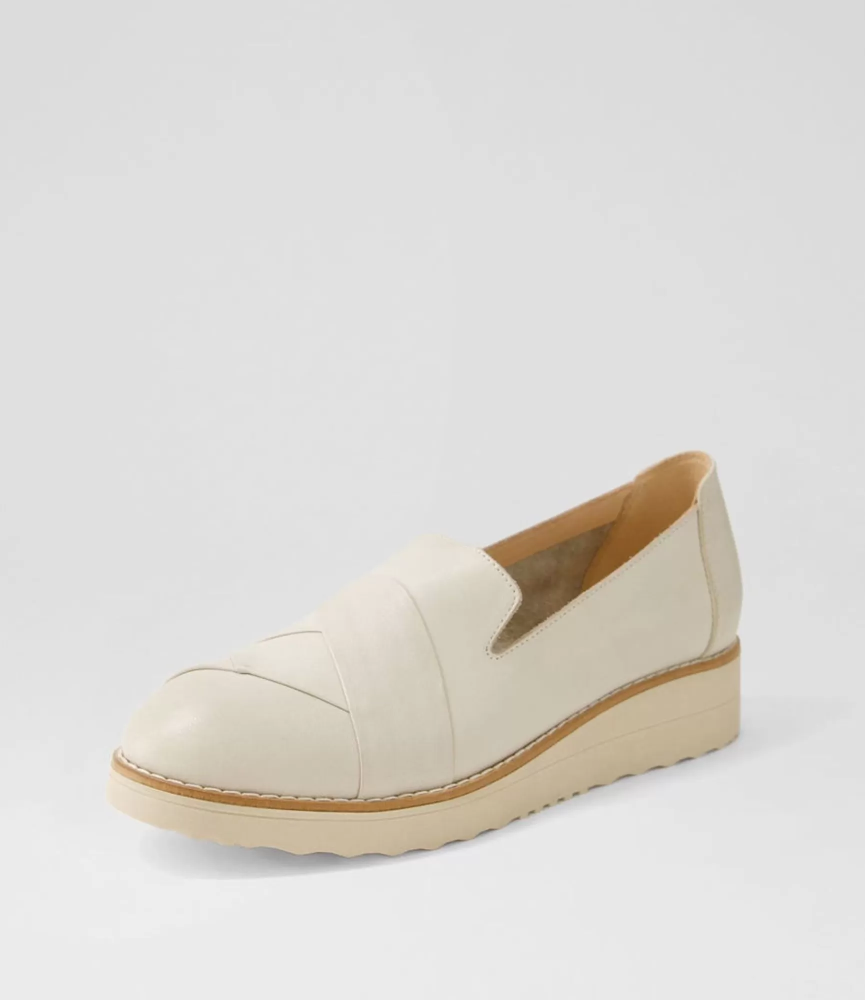 Sale Midas Shoes Omalia Almond Leather Flat Shoes