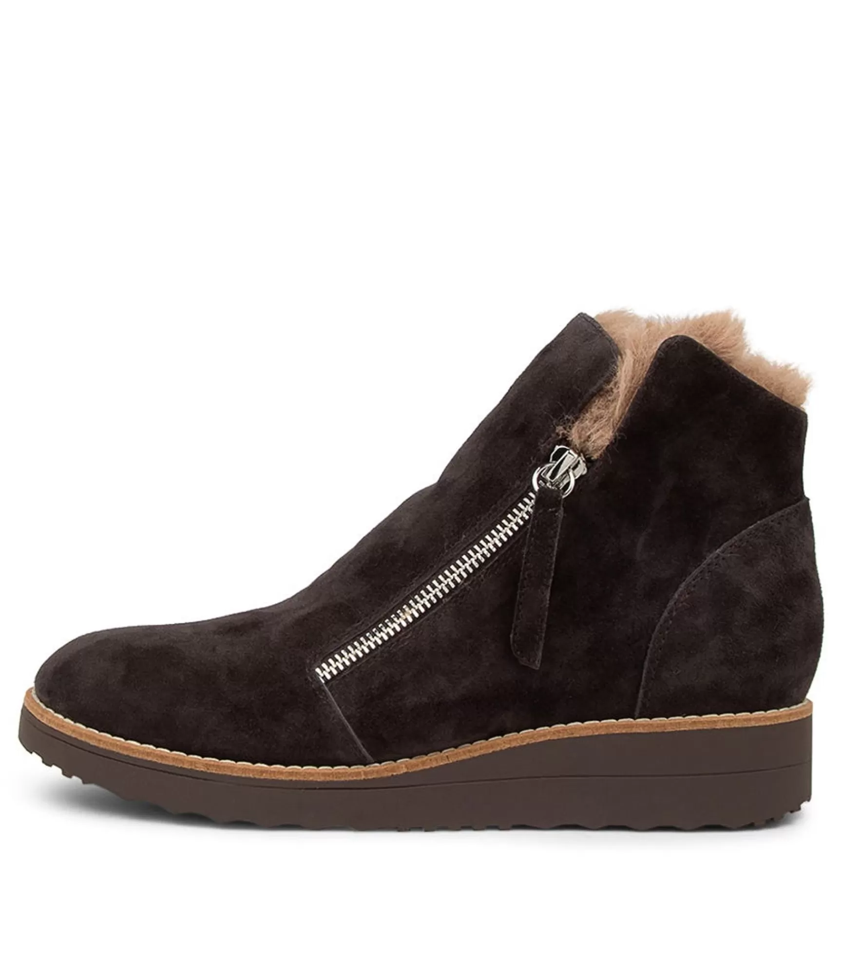Cheap Midas Shoes Opelle Cocoa Taupe Suede Ankle Boots