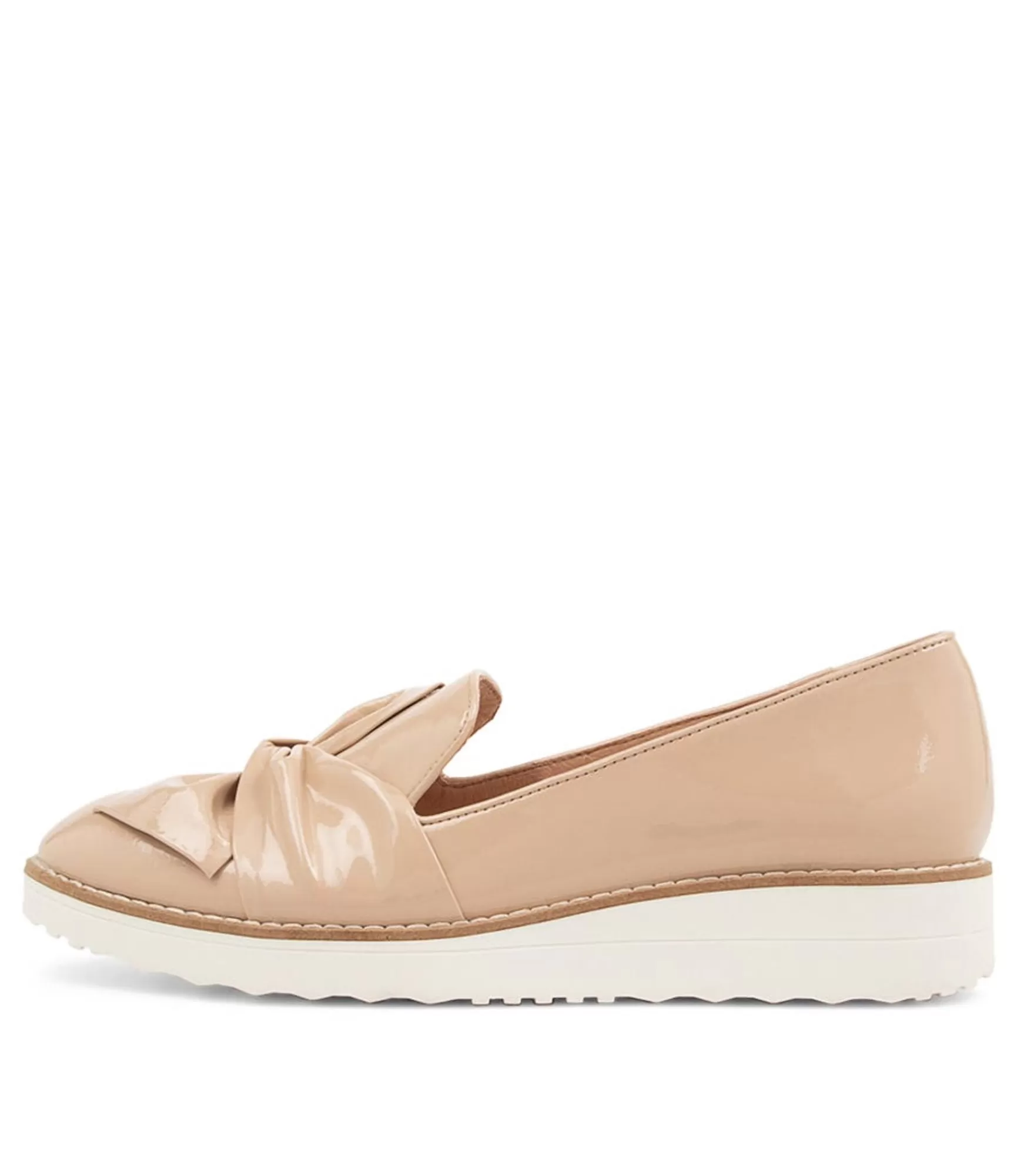 Best Sale Midas Shoes Opitto Latte Patent Leather Flat Shoes Ws