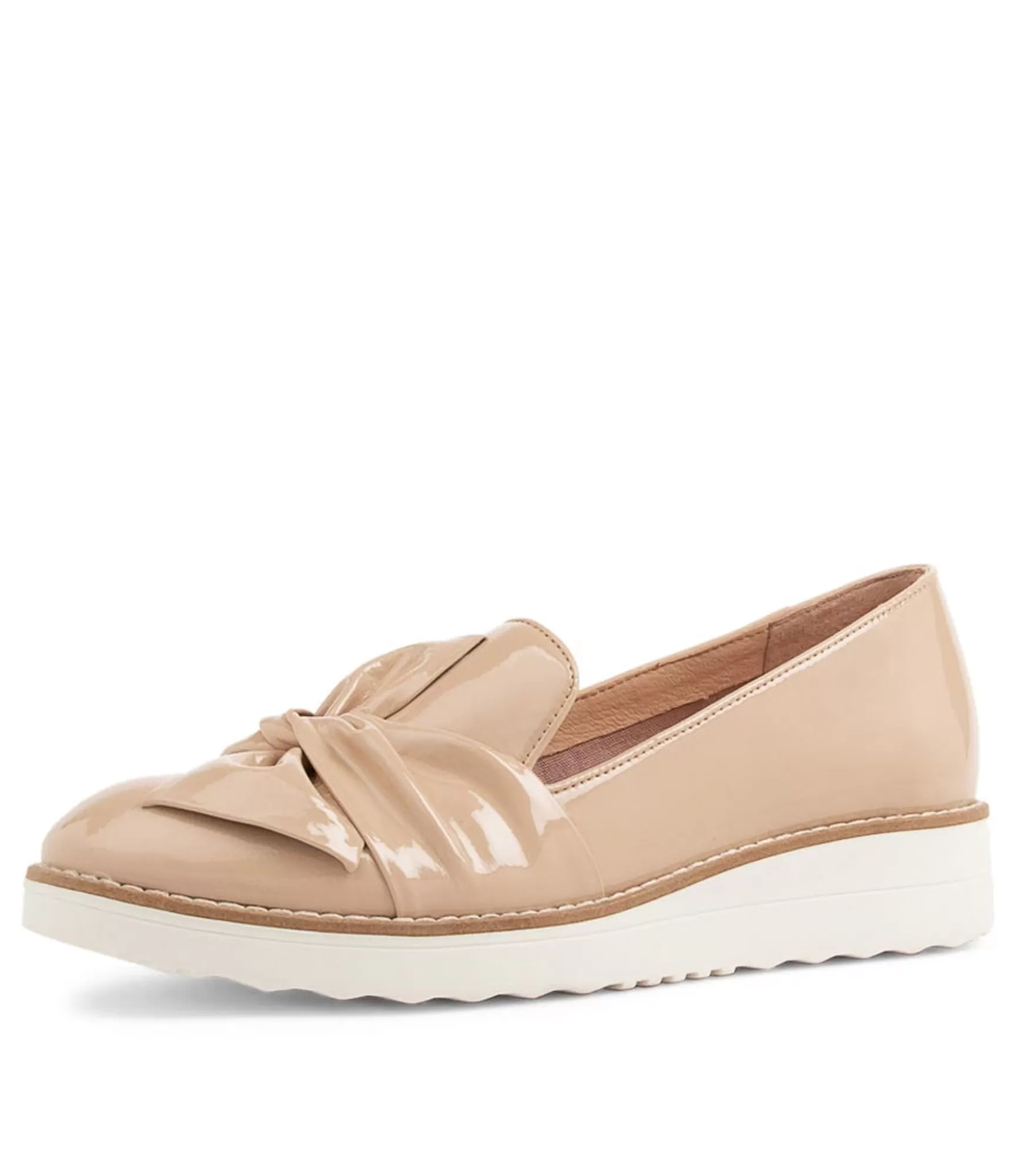 Best Sale Midas Shoes Opitto Latte Patent Leather Flat Shoes Ws