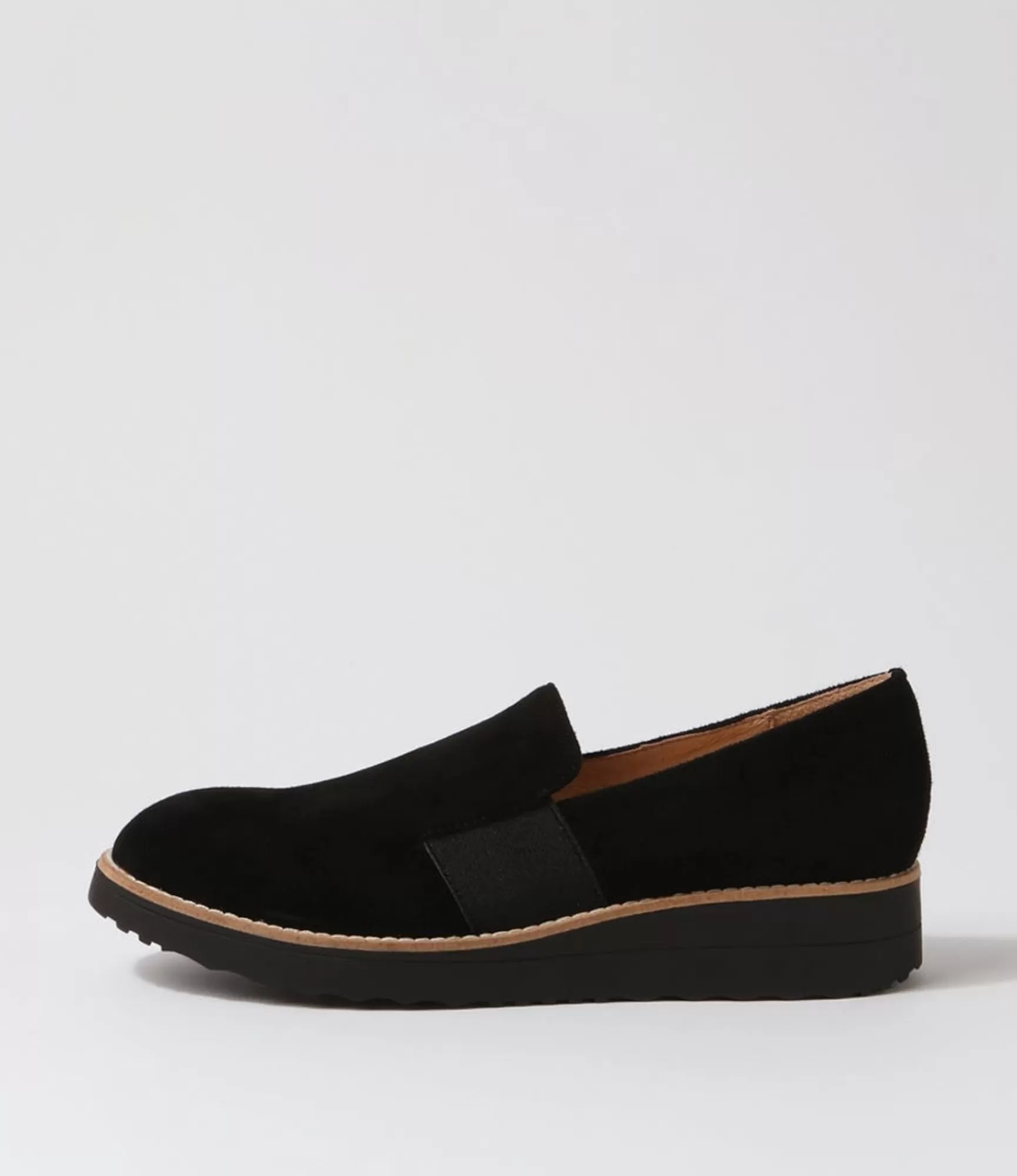 Sale Midas Shoes Orad Black Suede Loafers